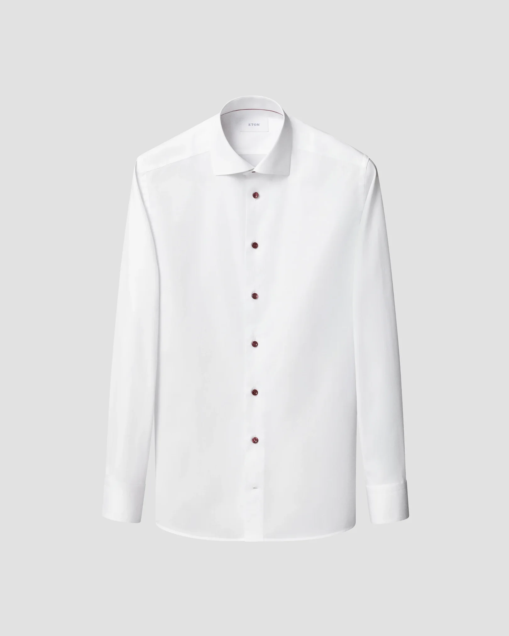 Eton - white plum effect signature twill shirt