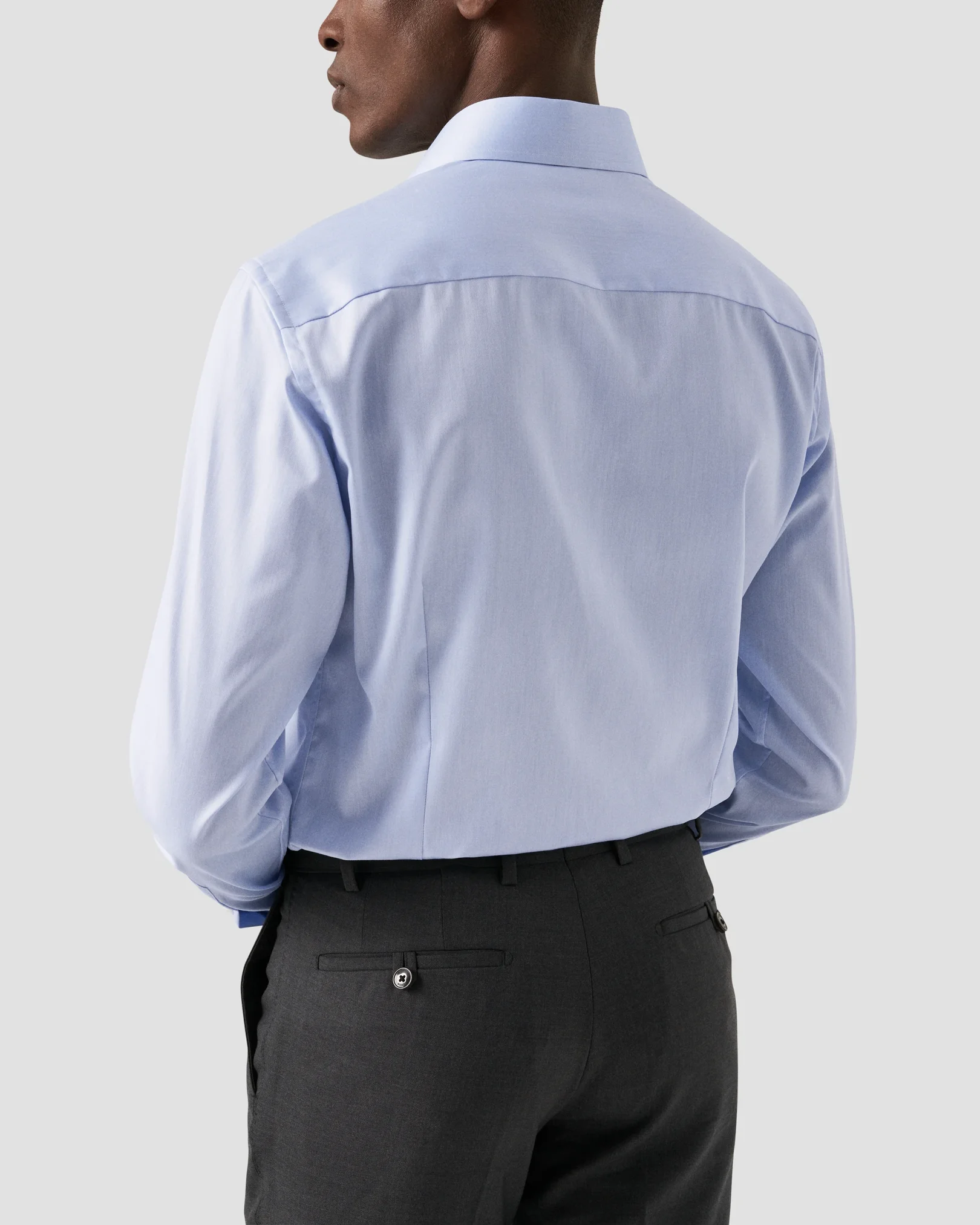 Eton - light blue shirt signature twill and extreme cut away