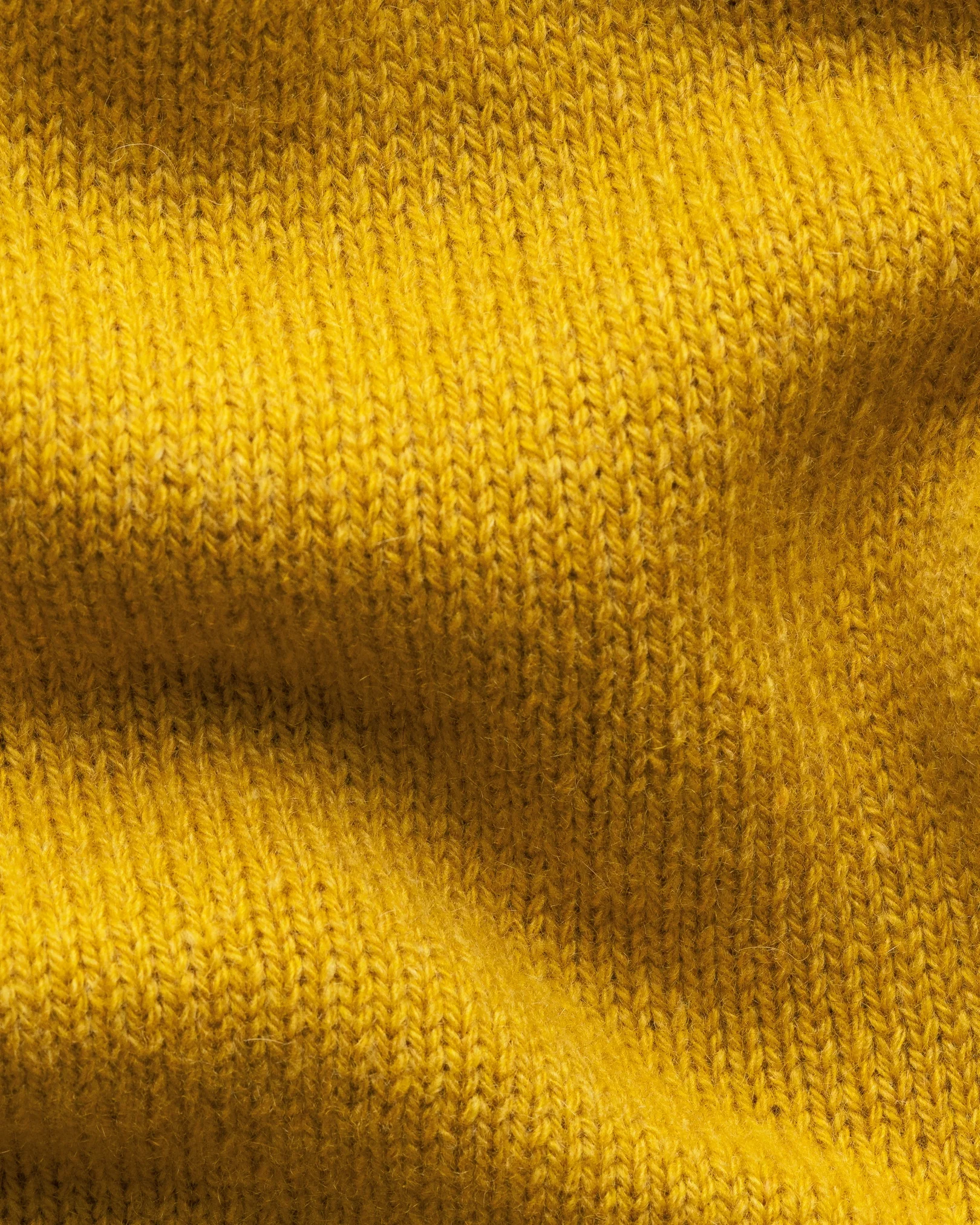 Eton - yellow cashmere knit crew neck