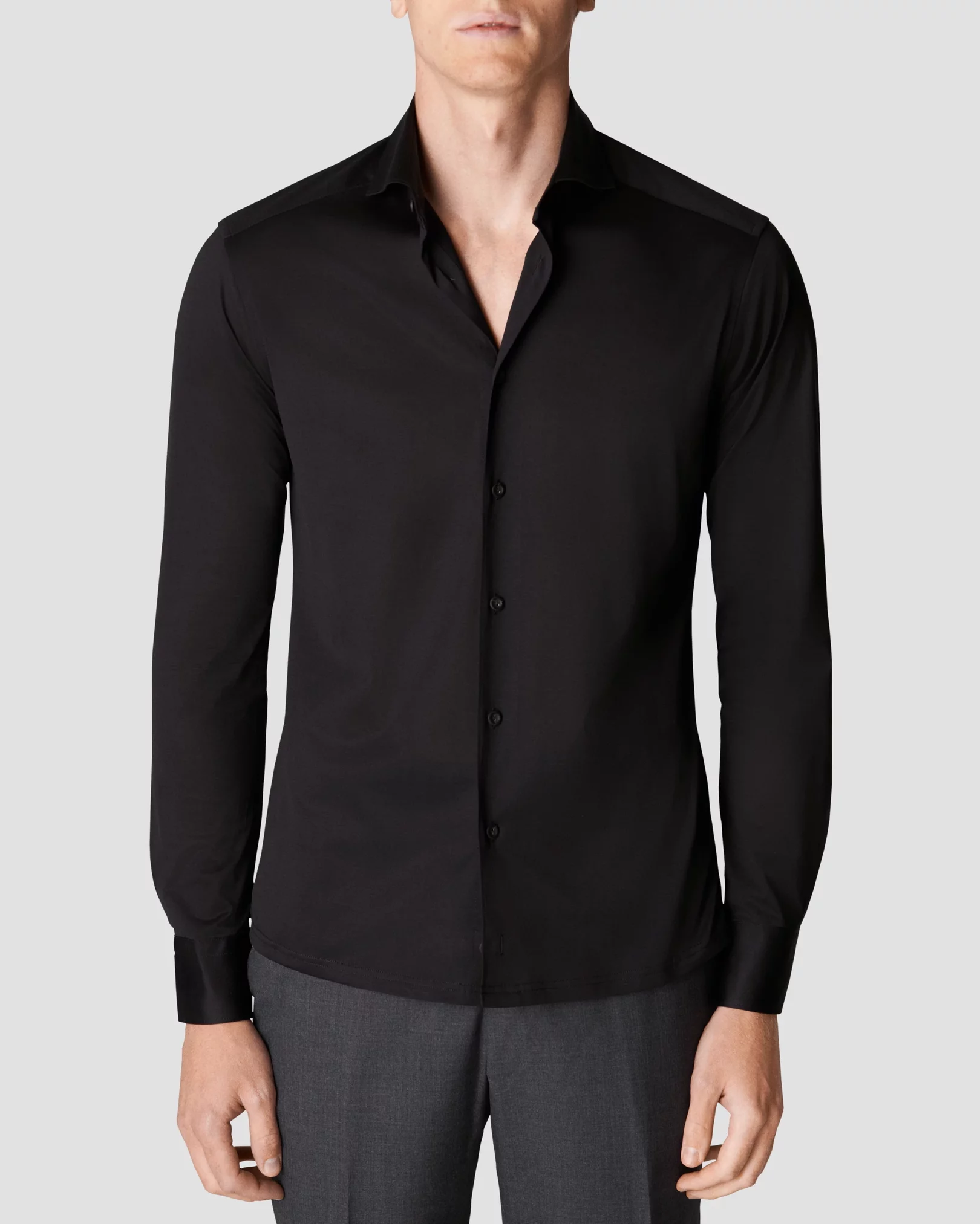 Black Jersey Shirt - Eton
