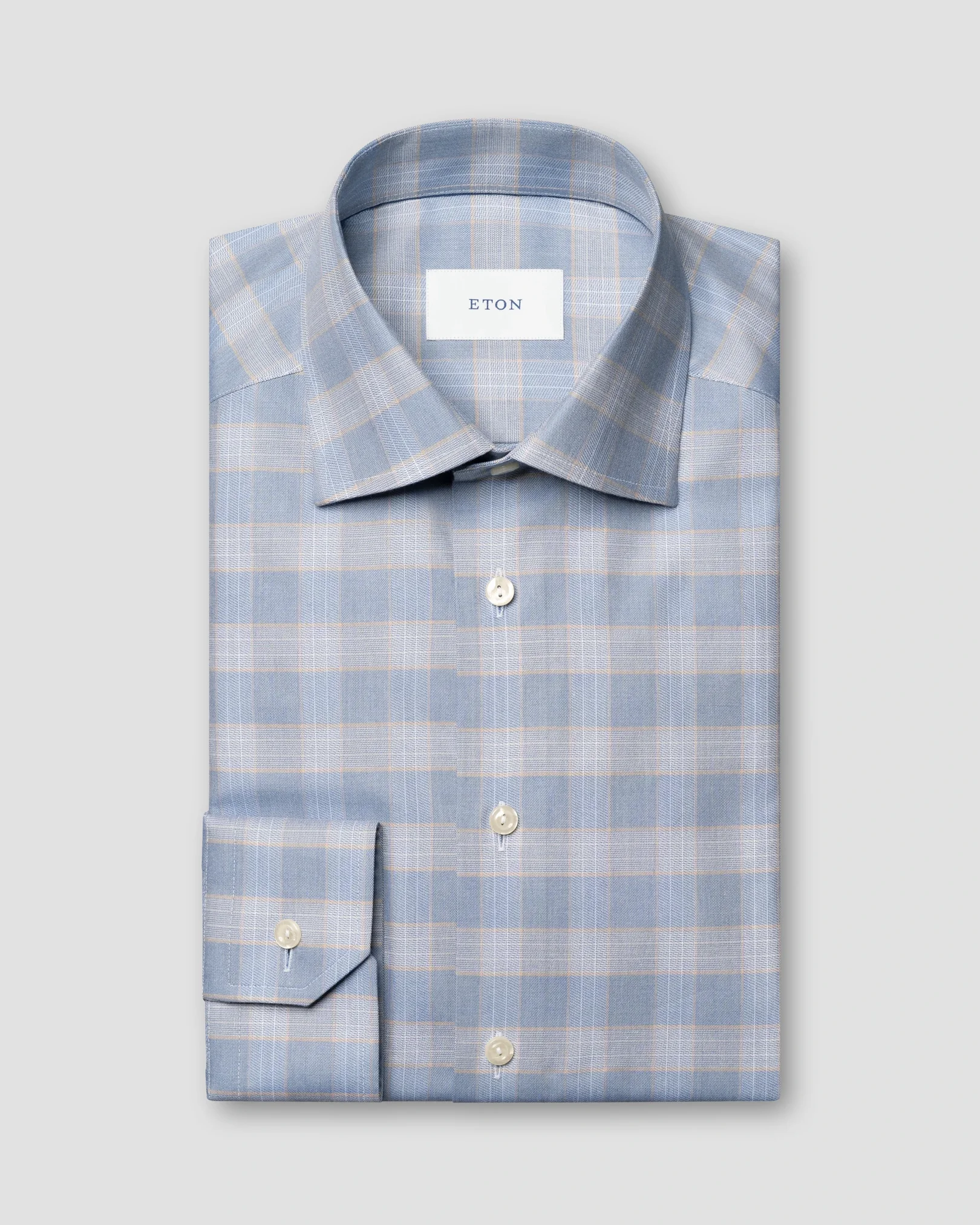 Eton - check twill shirt