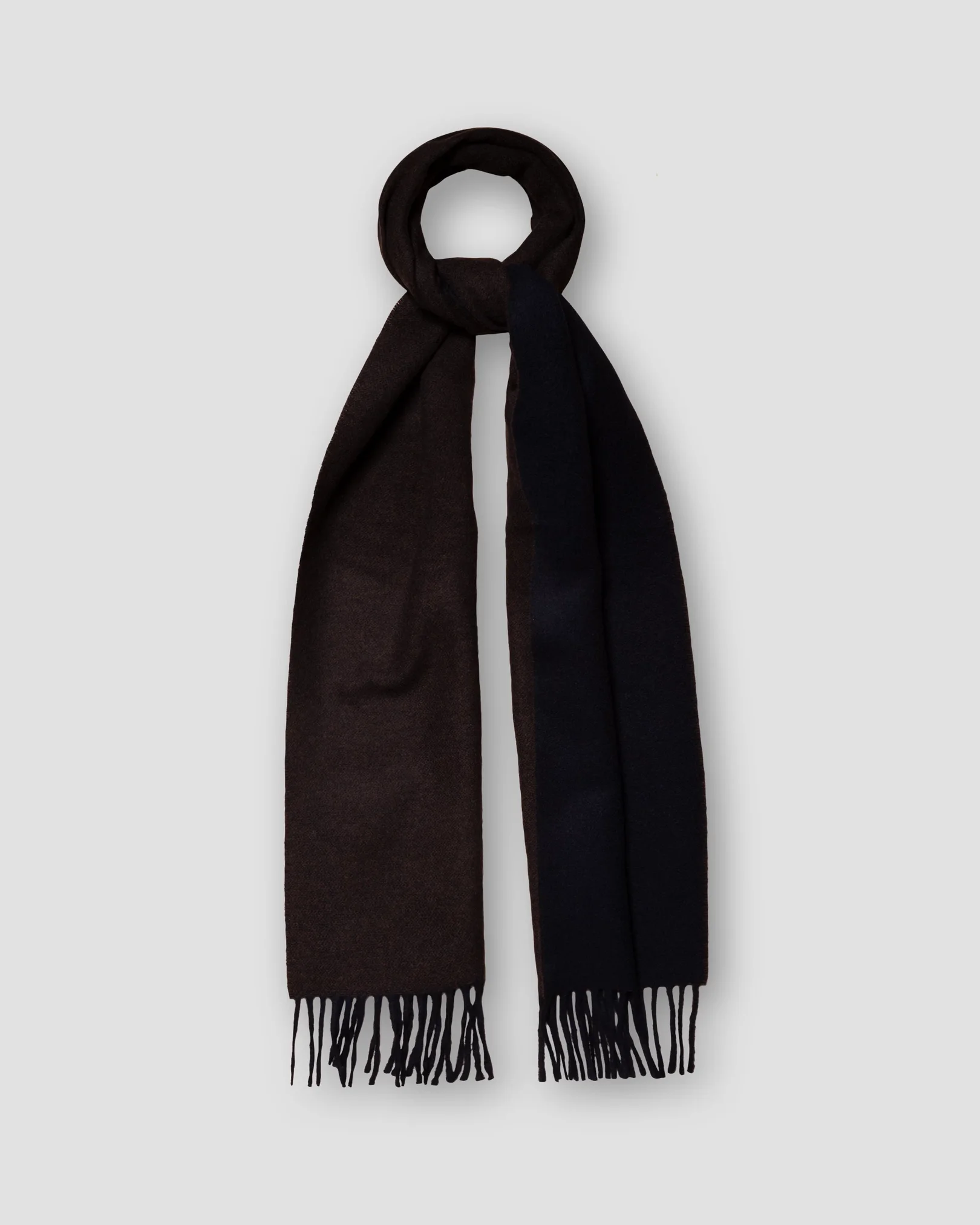 Eton - brown twoface wool scarf