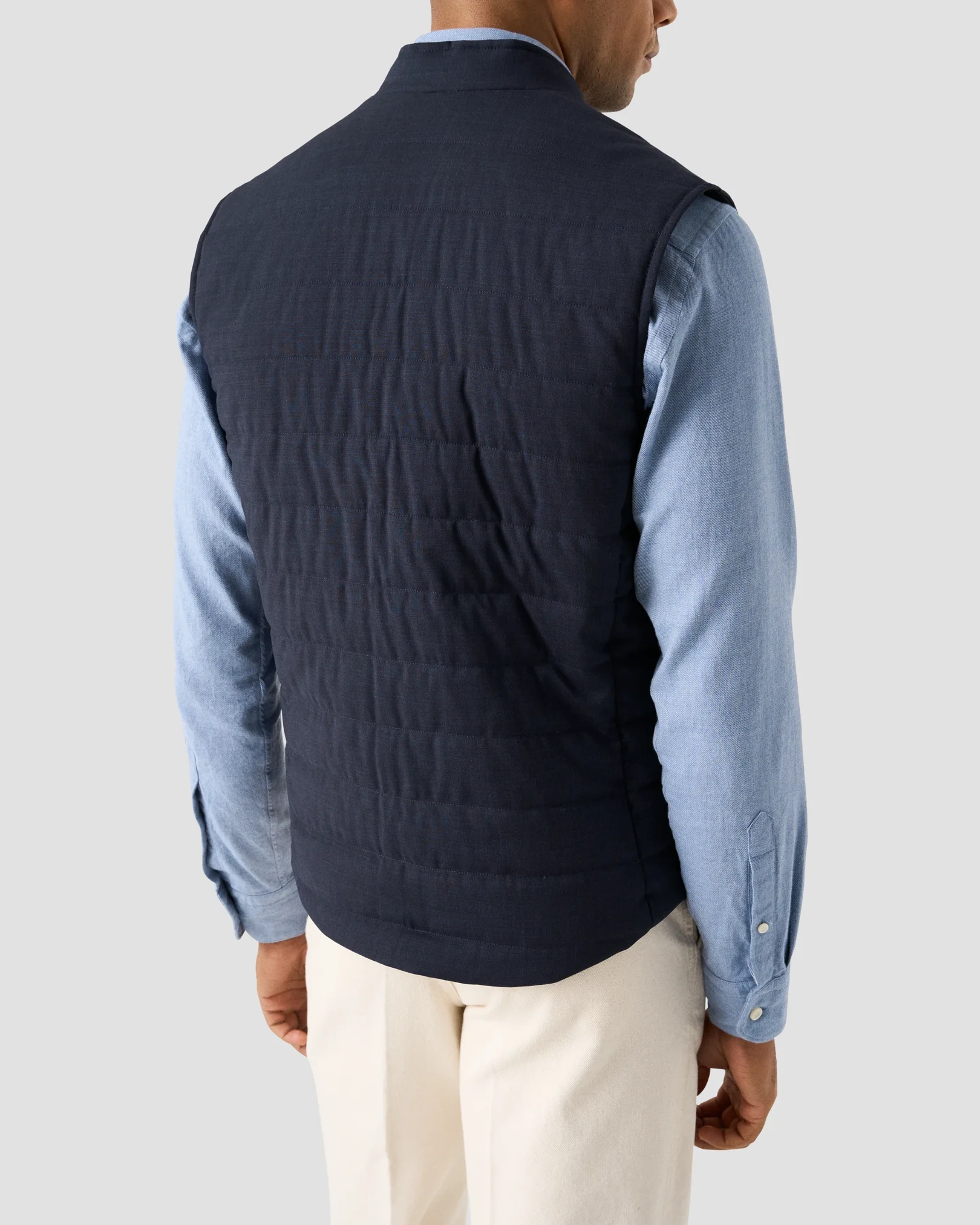 Eton - navy blue checked vest