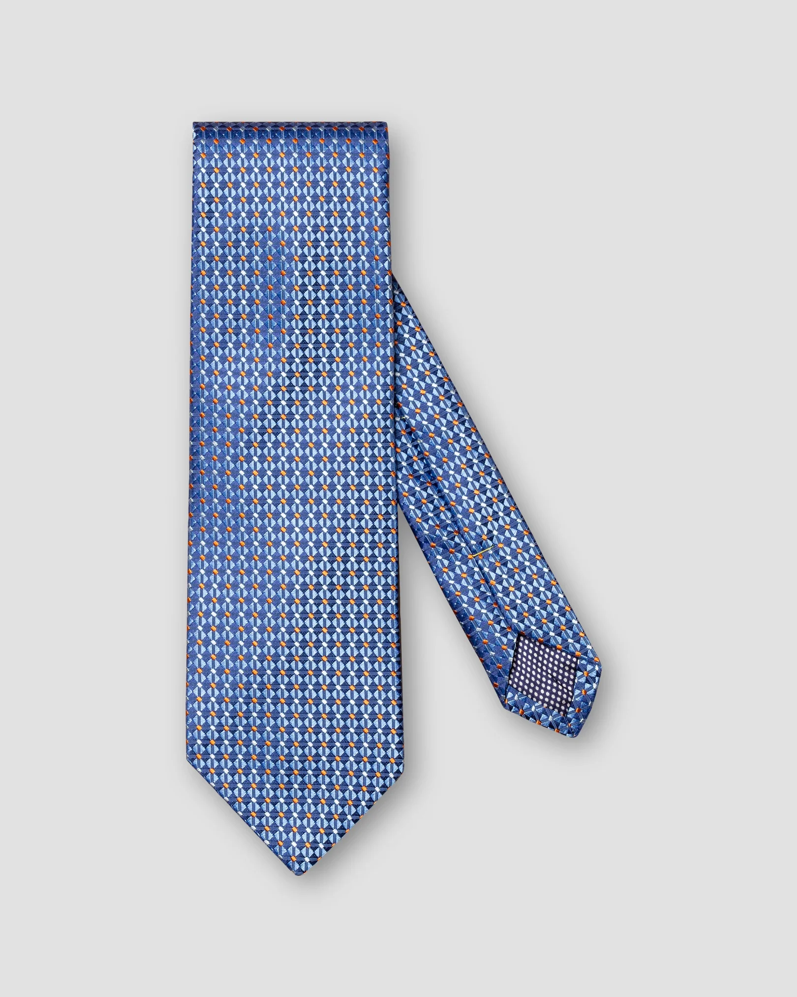 Eton - mid blue micro diamond tie