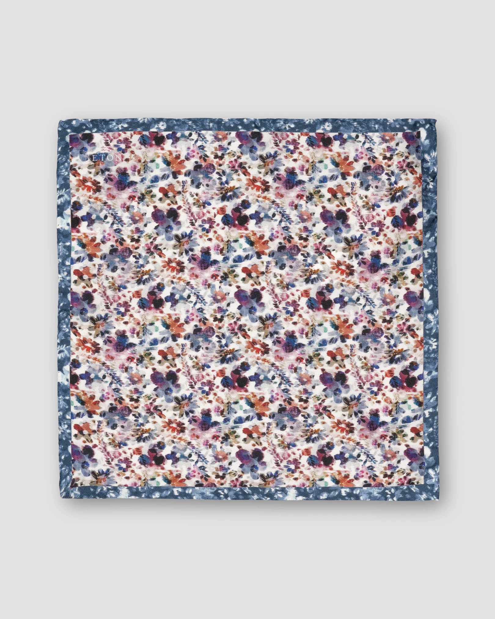 Eton - multi floral silk pocket square