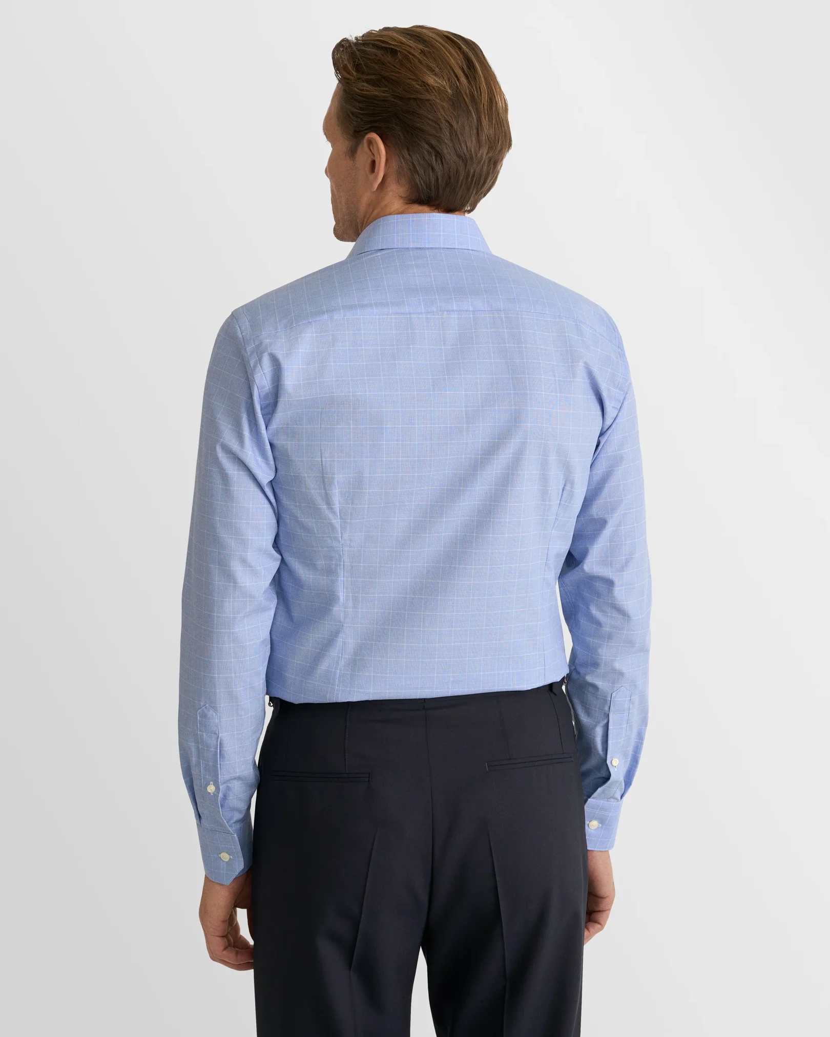 Eton - check twill shirt 260