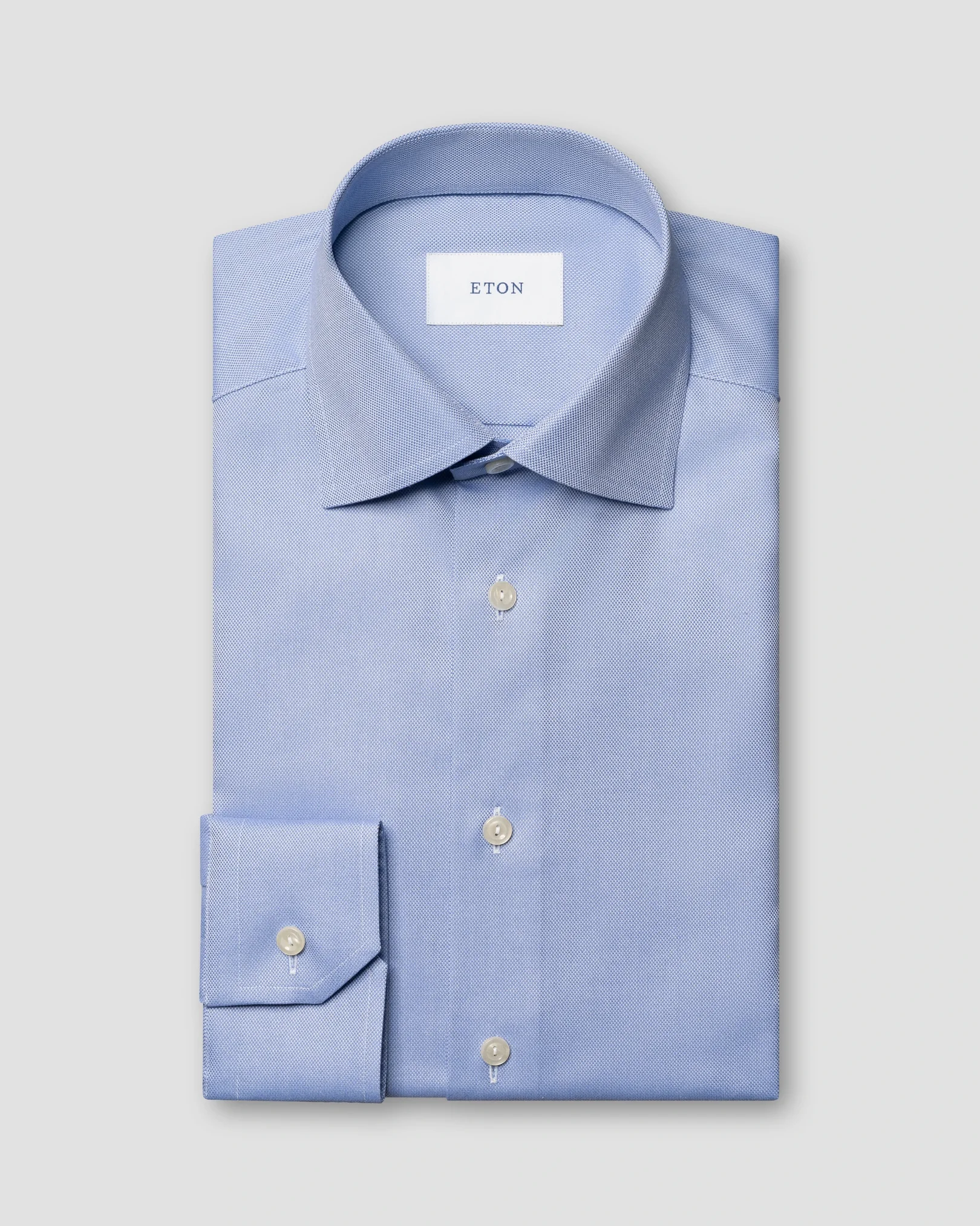 Eton - solid signature twill shirt cut away single slim