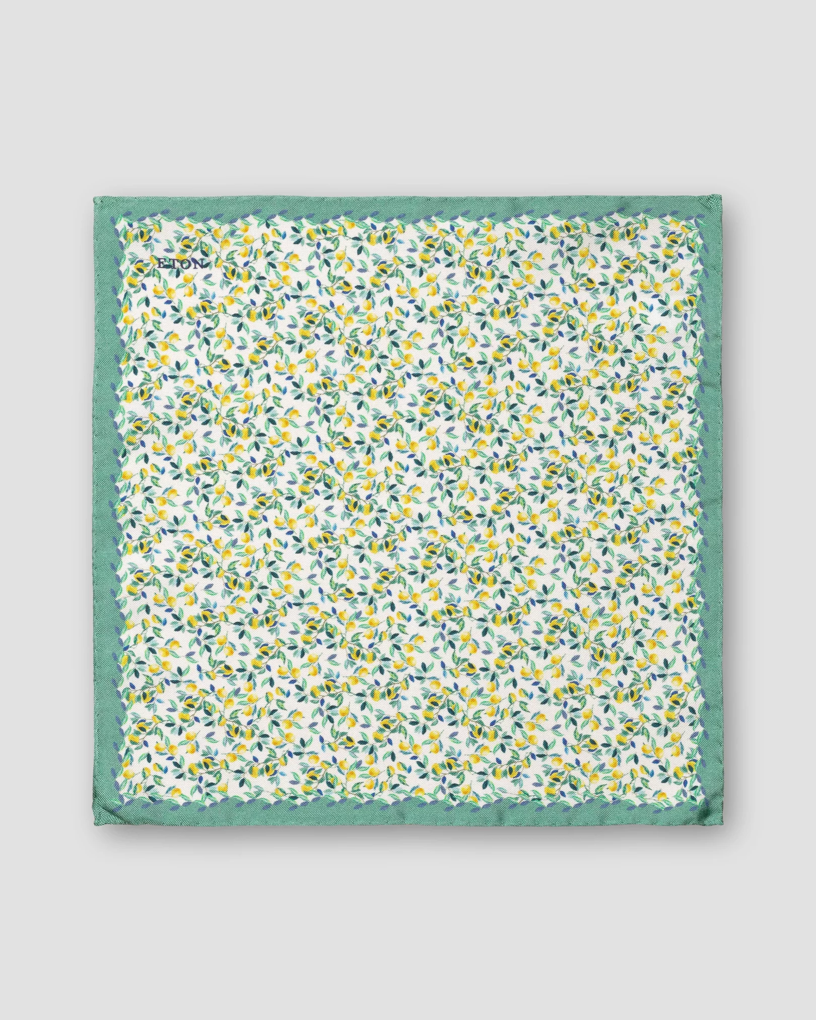 Eton - lemon print pocket square