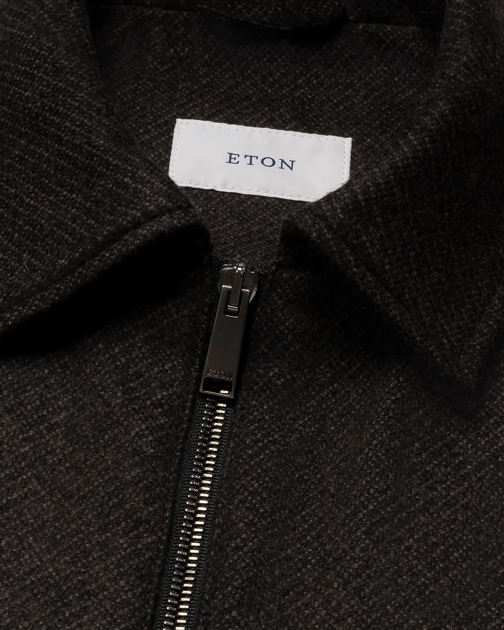 Eton - wool cashmere harrington jacket