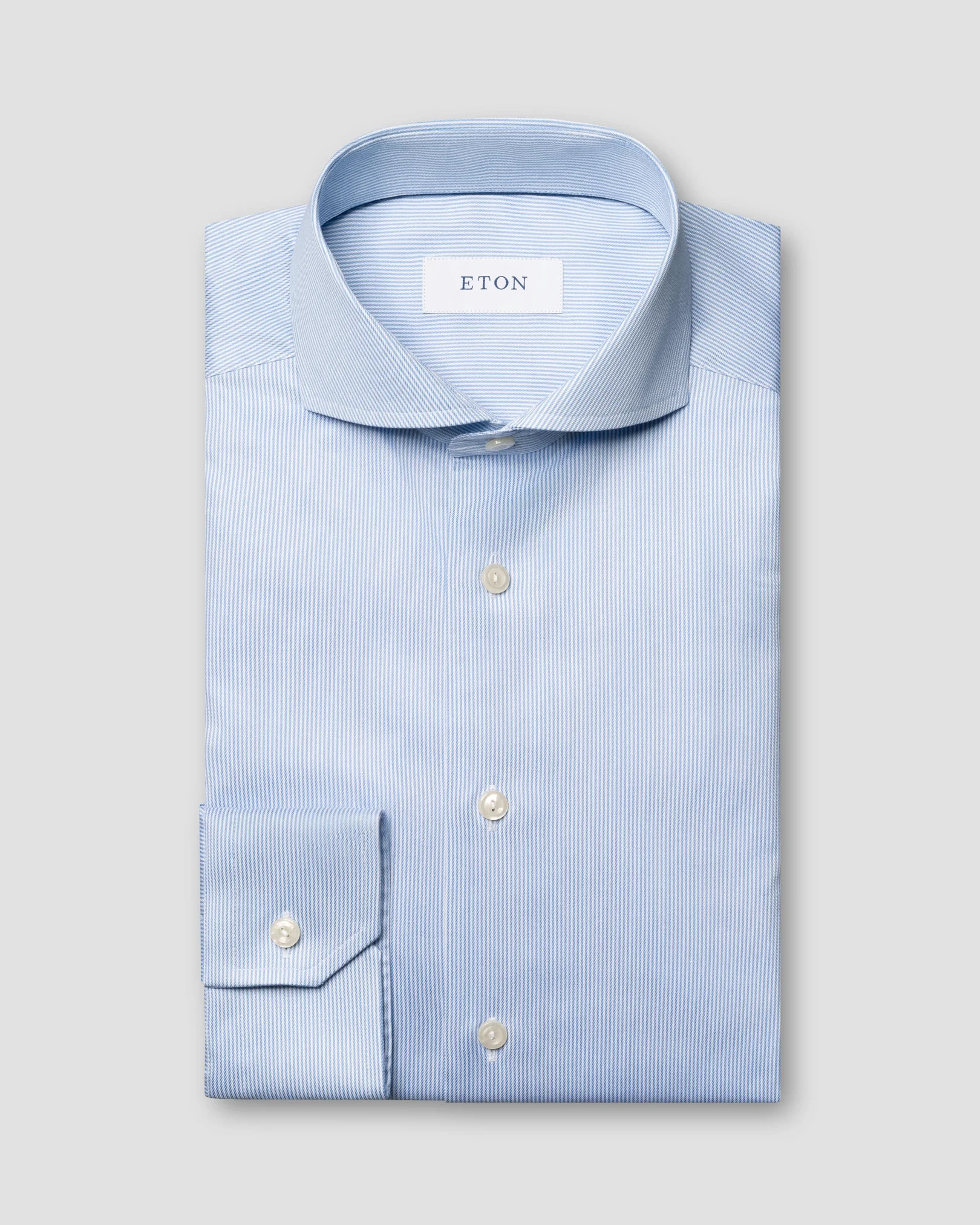 Eton - Fein gestreiftes Twill-Hemd