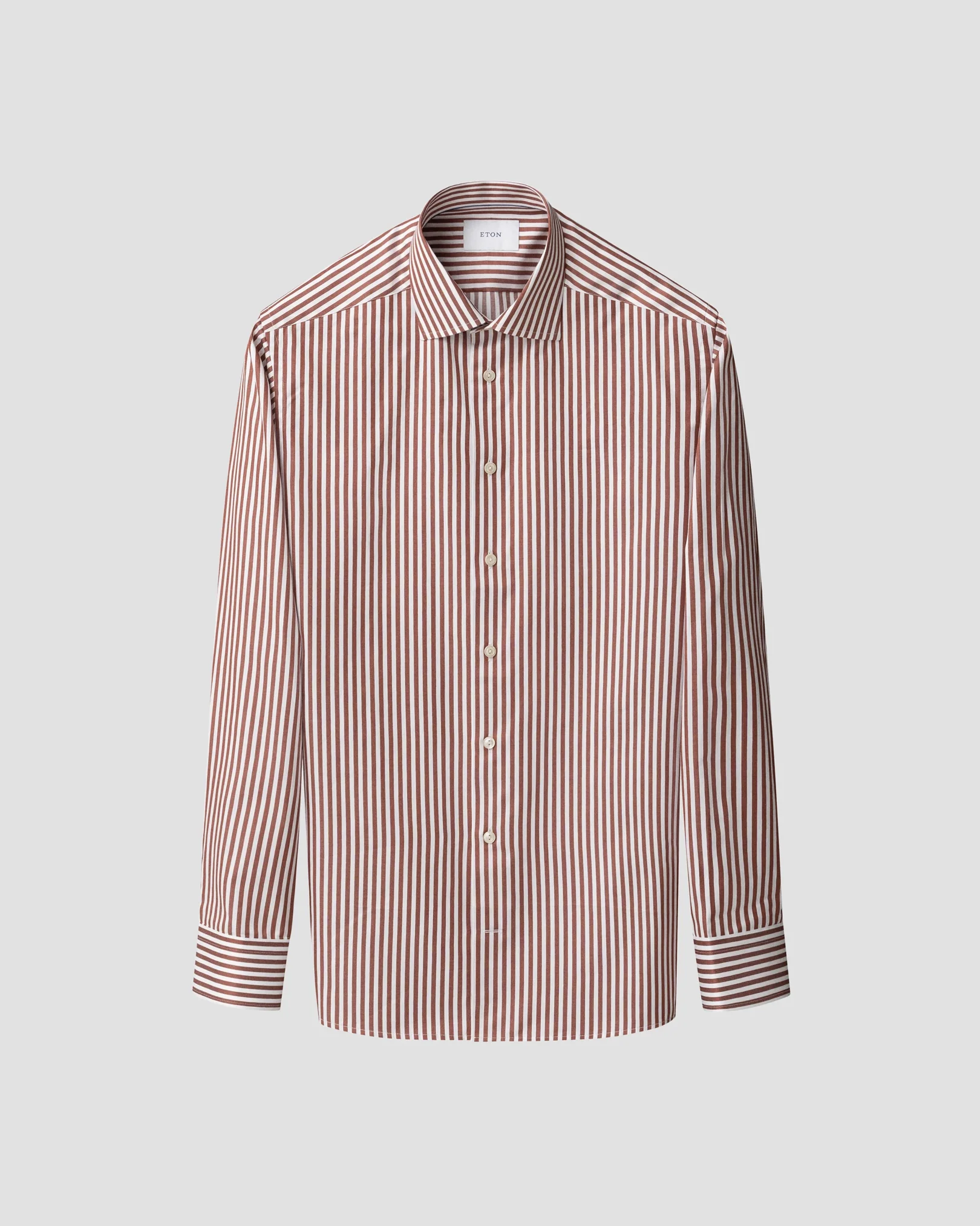 Eton - red bengal striped signature twill shirt
