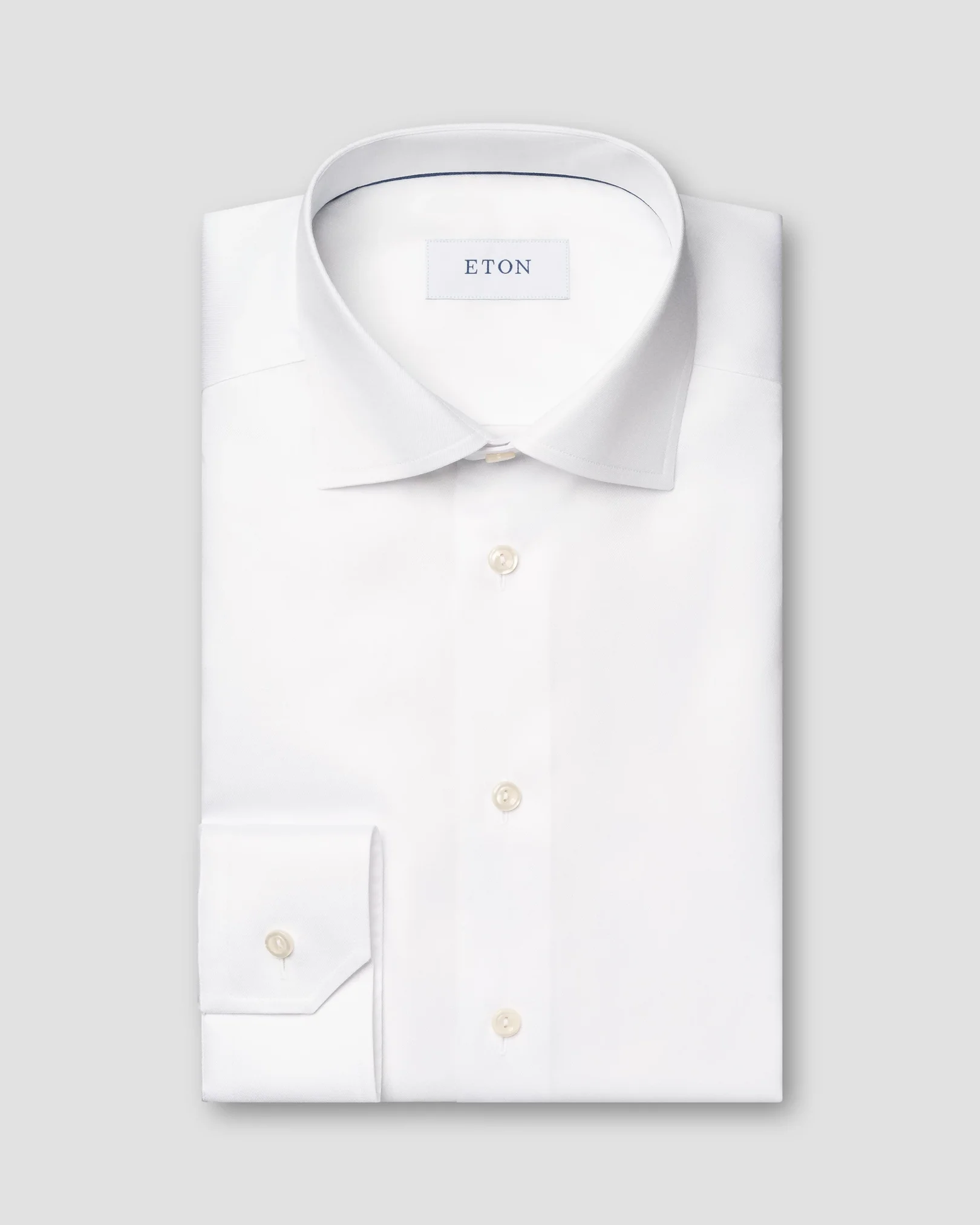 Weißes Signature-Twill-Hemd
