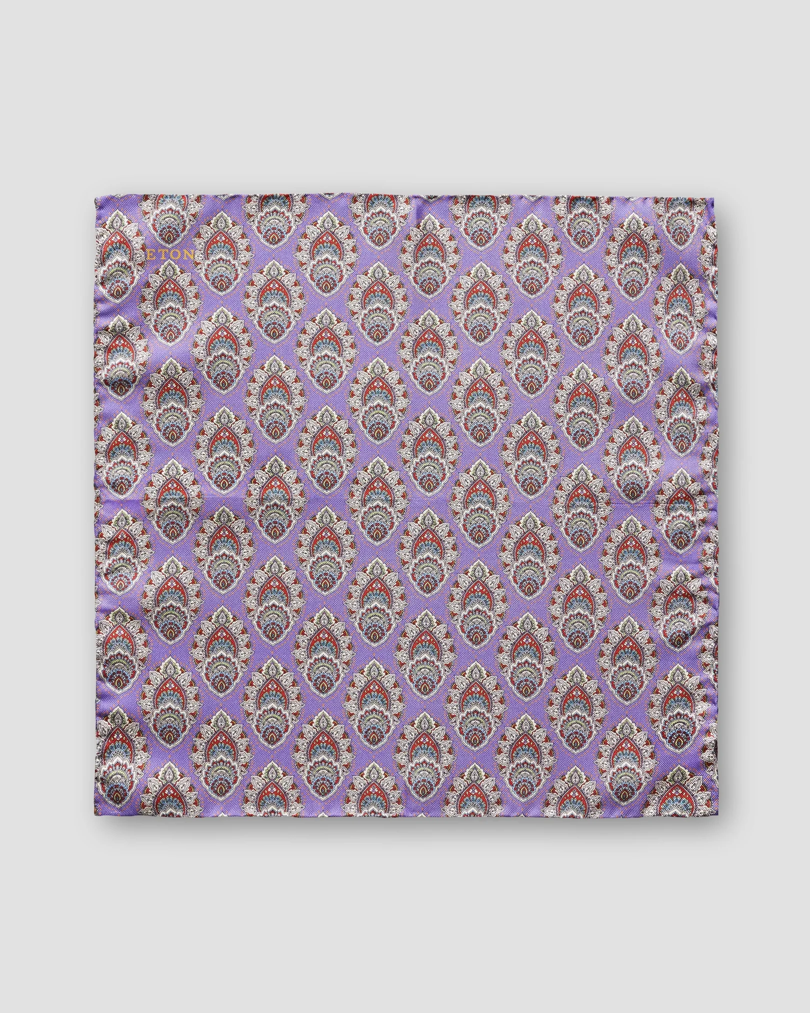 Eton - purple medallions pocket square
