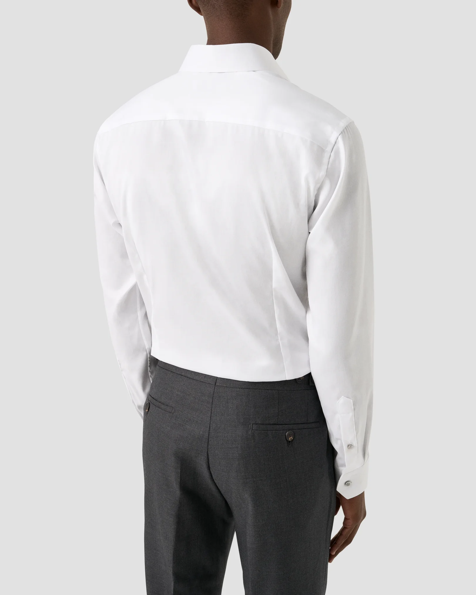 Eton - white grey details signature twill shirt