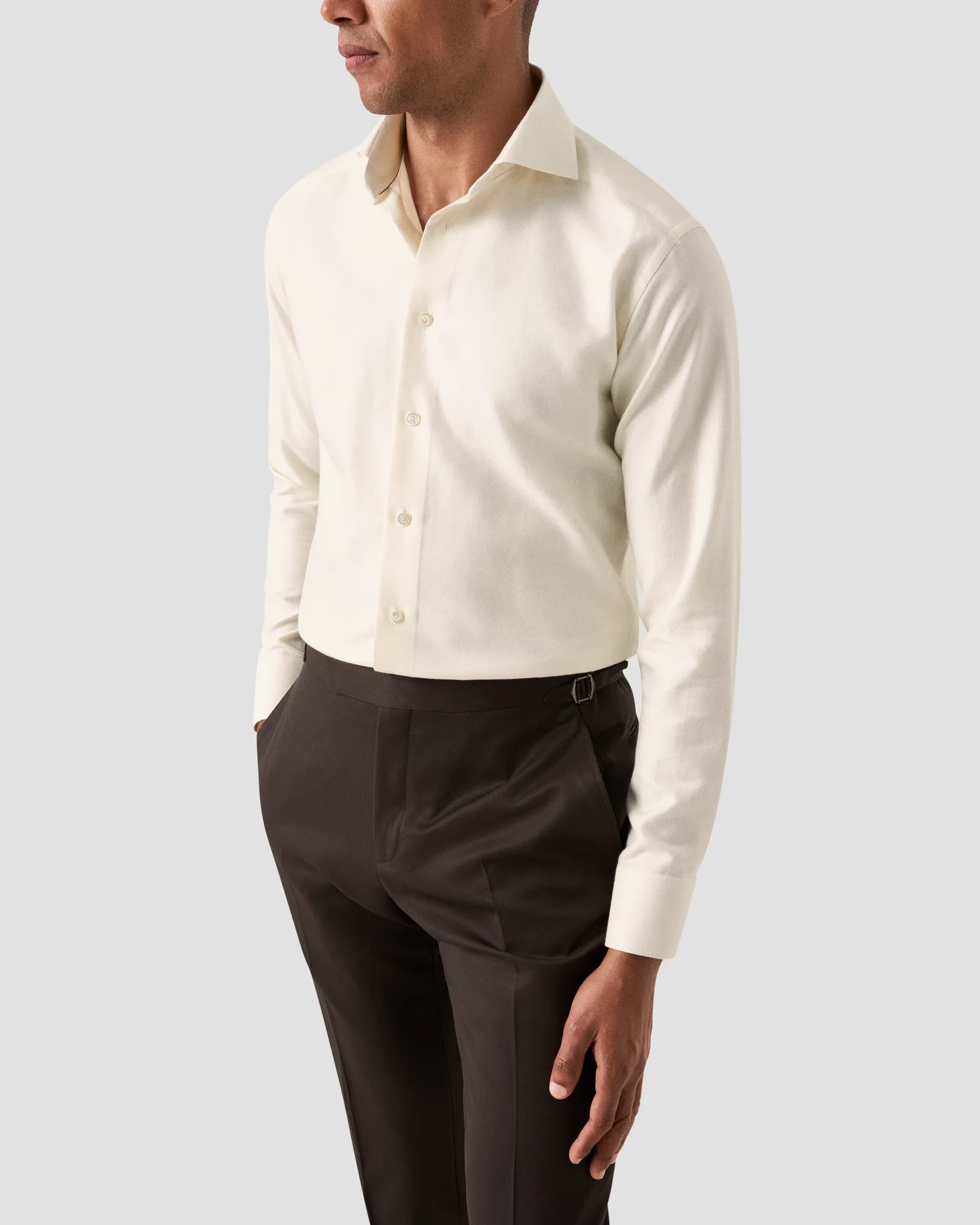 Eton - cotton cashmere silk shirt