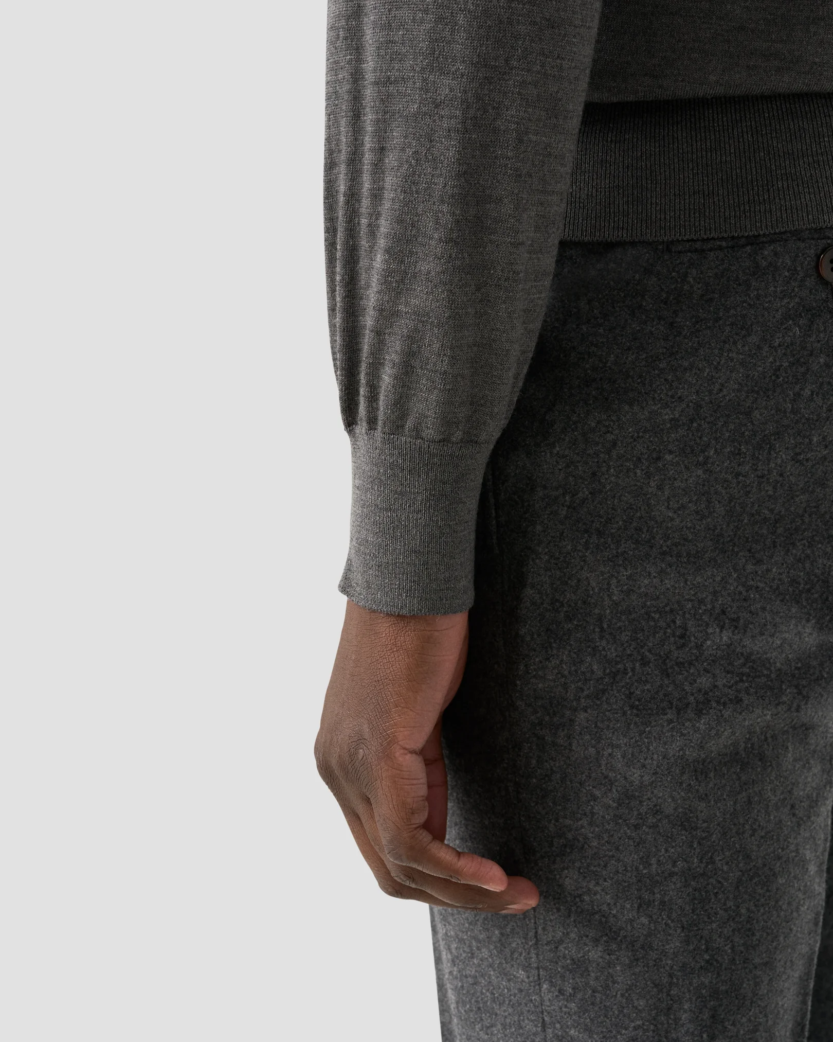 Eton - fine knit merino polo shirt