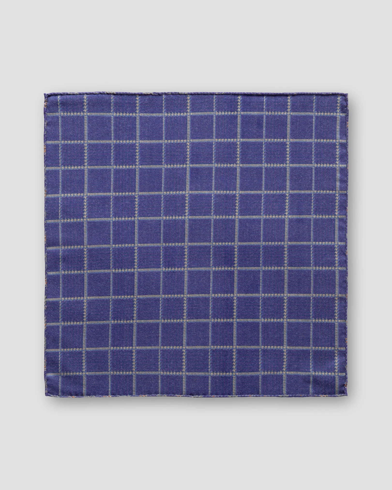 Eton - purple double sided wool pocket square