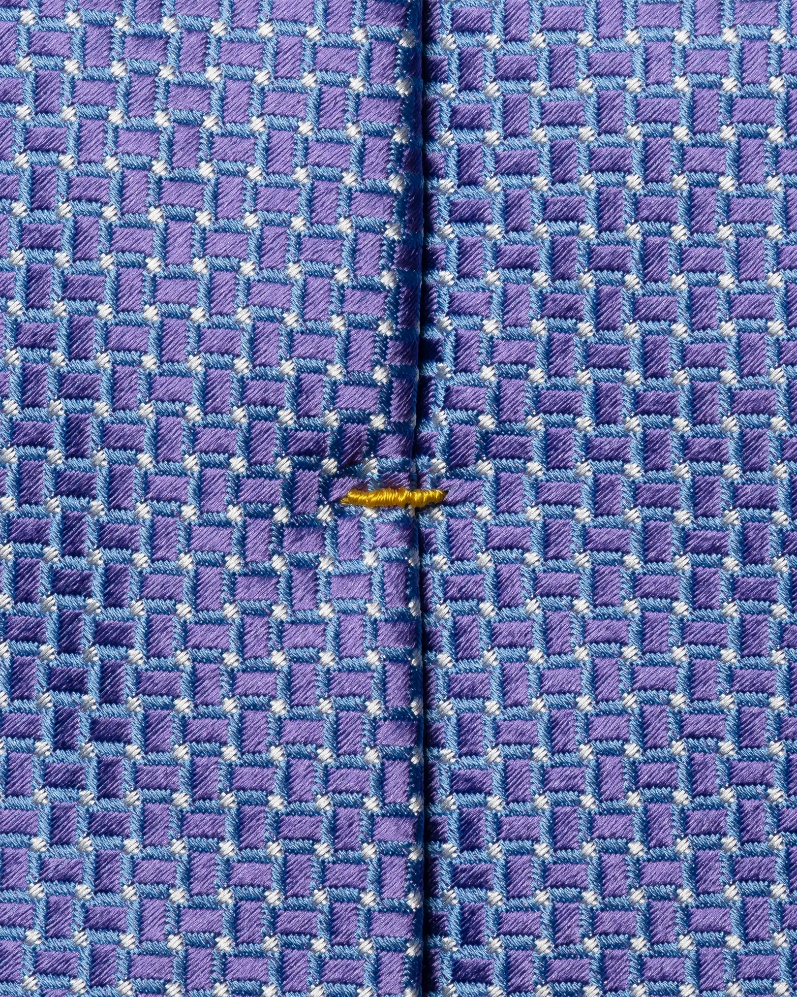 Eton - mid purple micro geometric woven silk tie