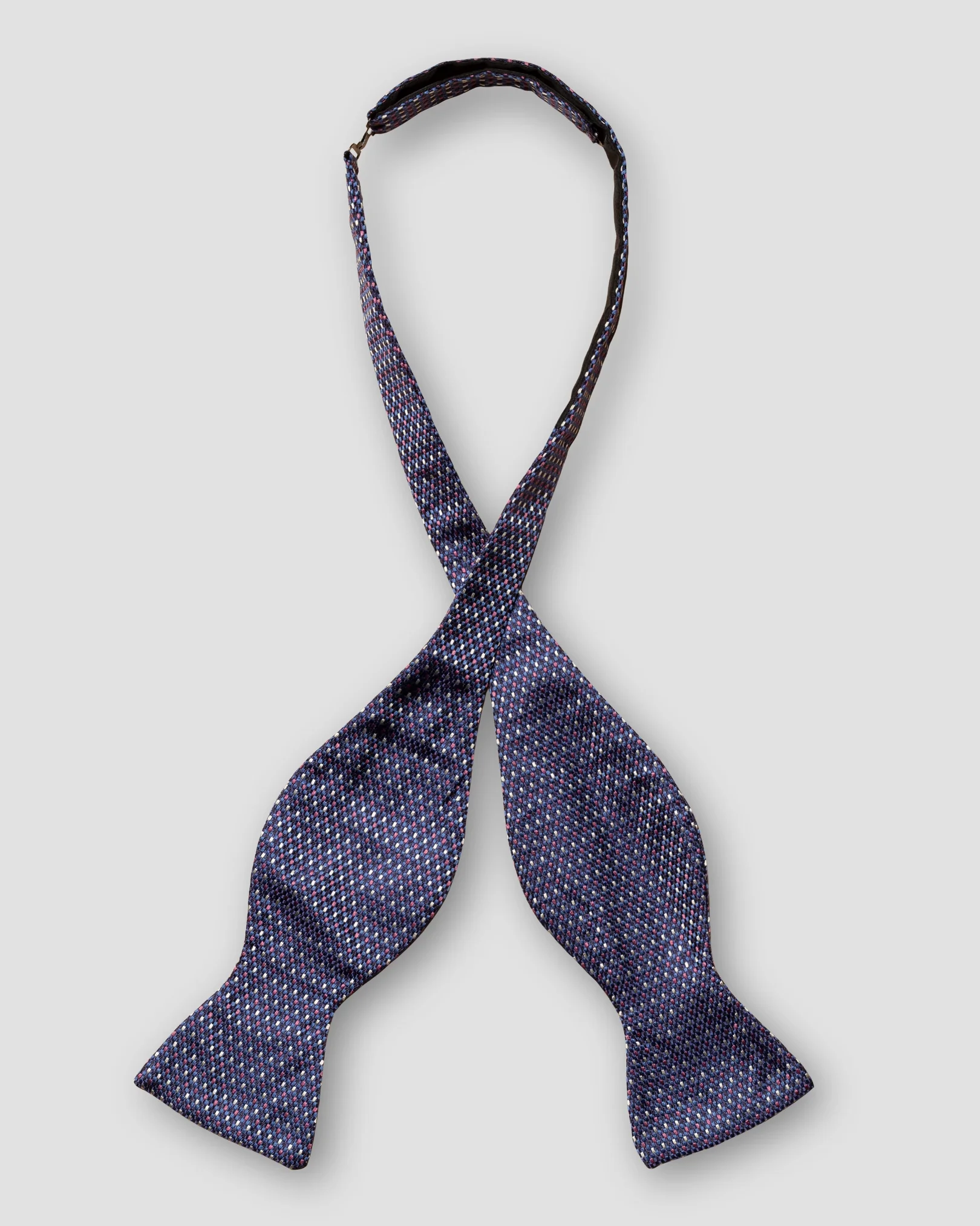 Eton - navy blue jacquard bow tie