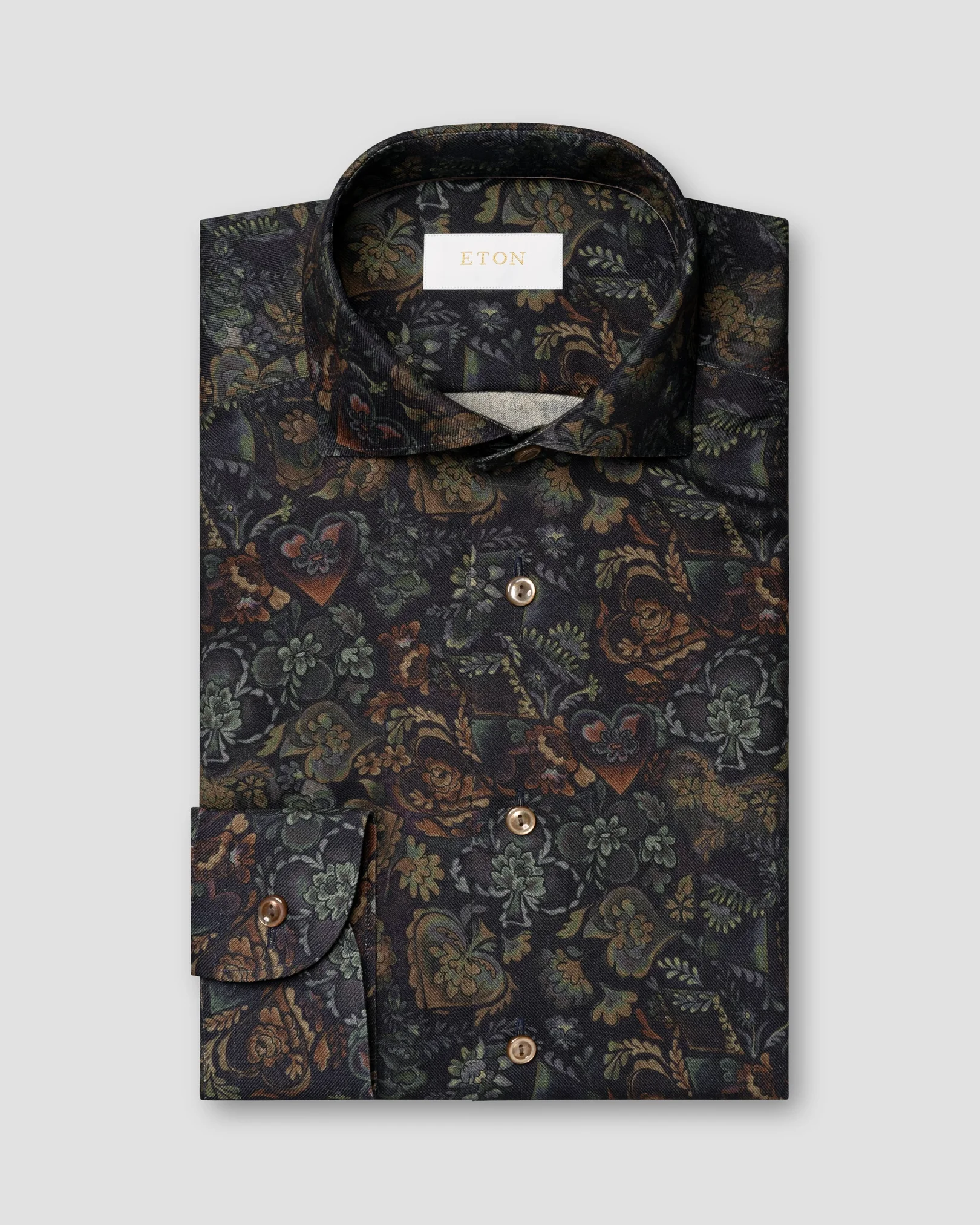 Floral Merino Wool Shirt