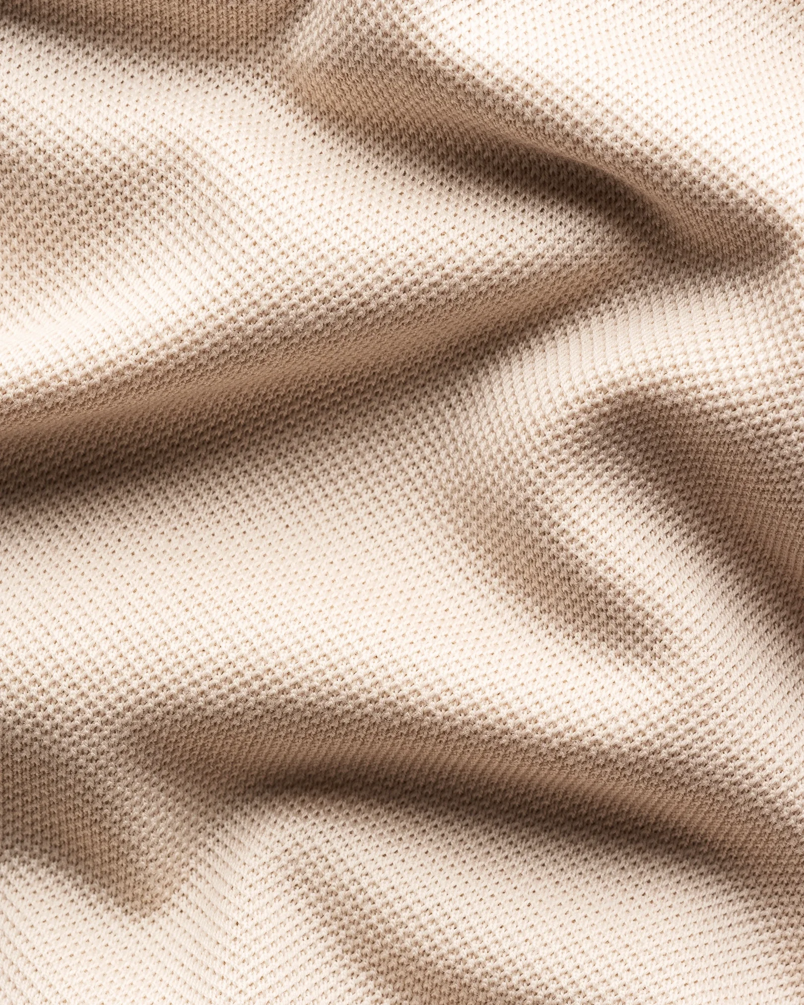 Eton - beige pima cotton pique polo