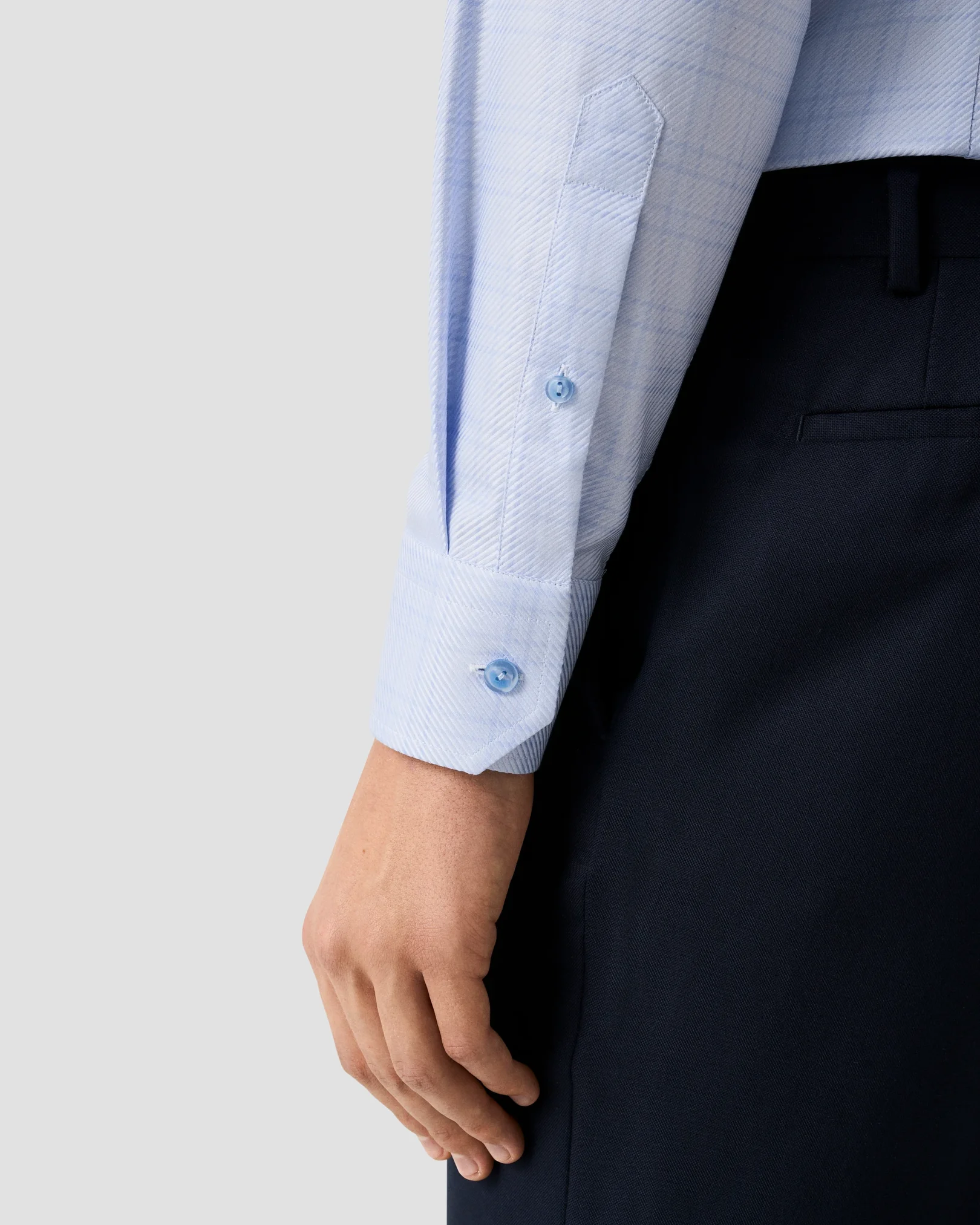 Eton - check king twill shirt