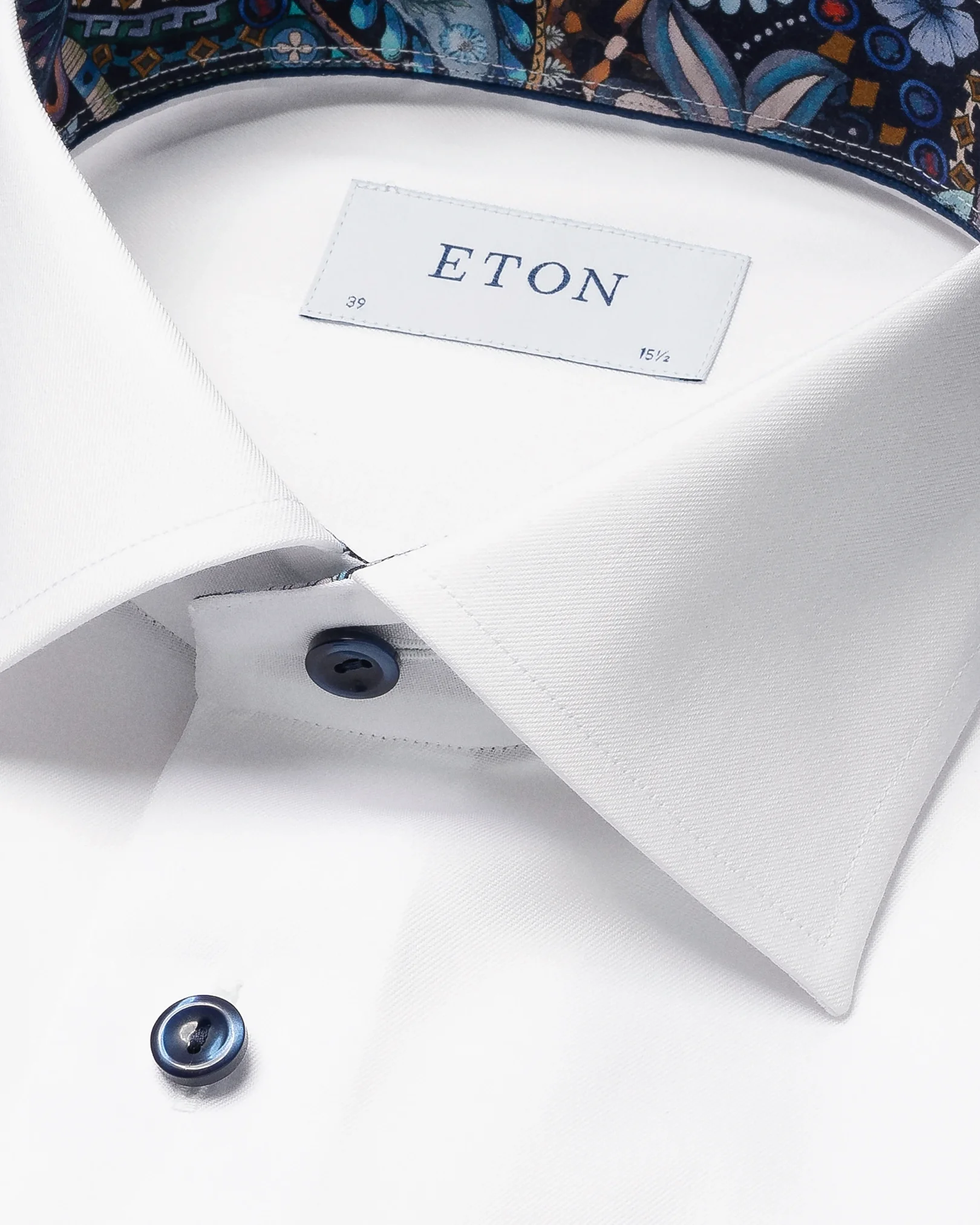 Eton - detailed signature twill shirt