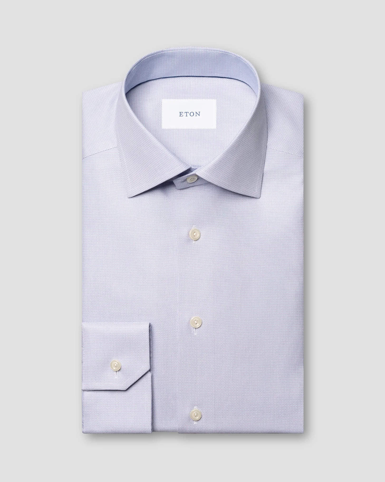 Eton - pink semi solid dobby shirt cut 263