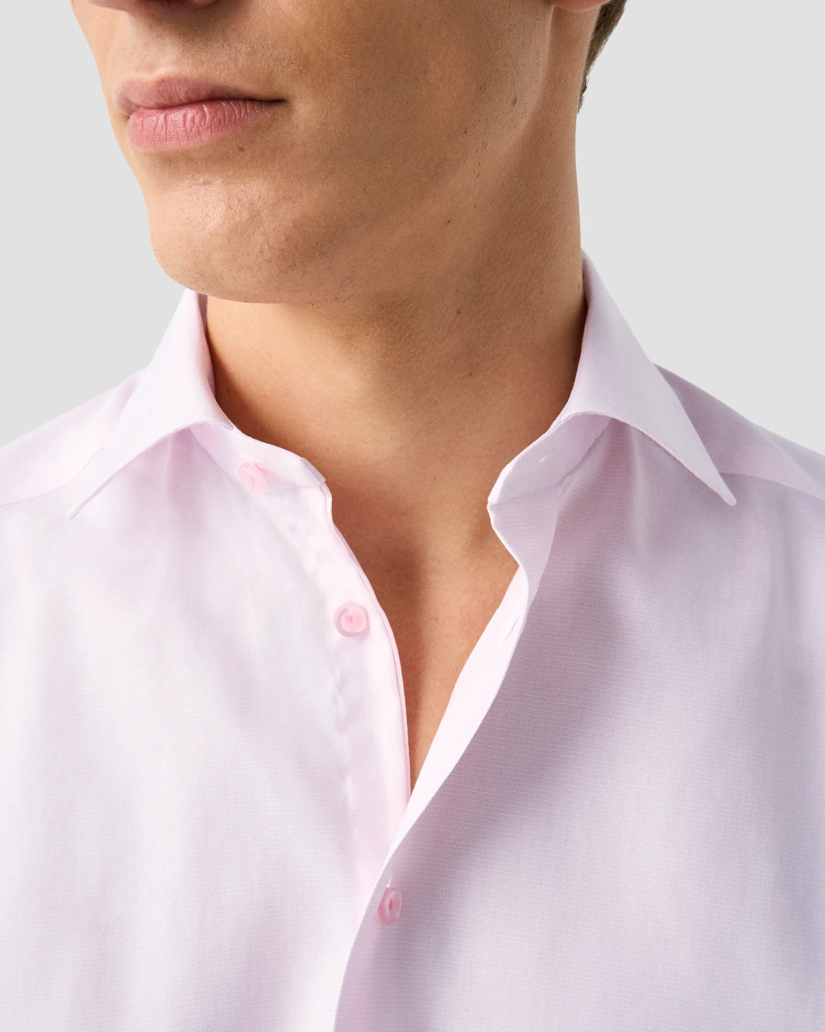 Eton - pink twill shirt