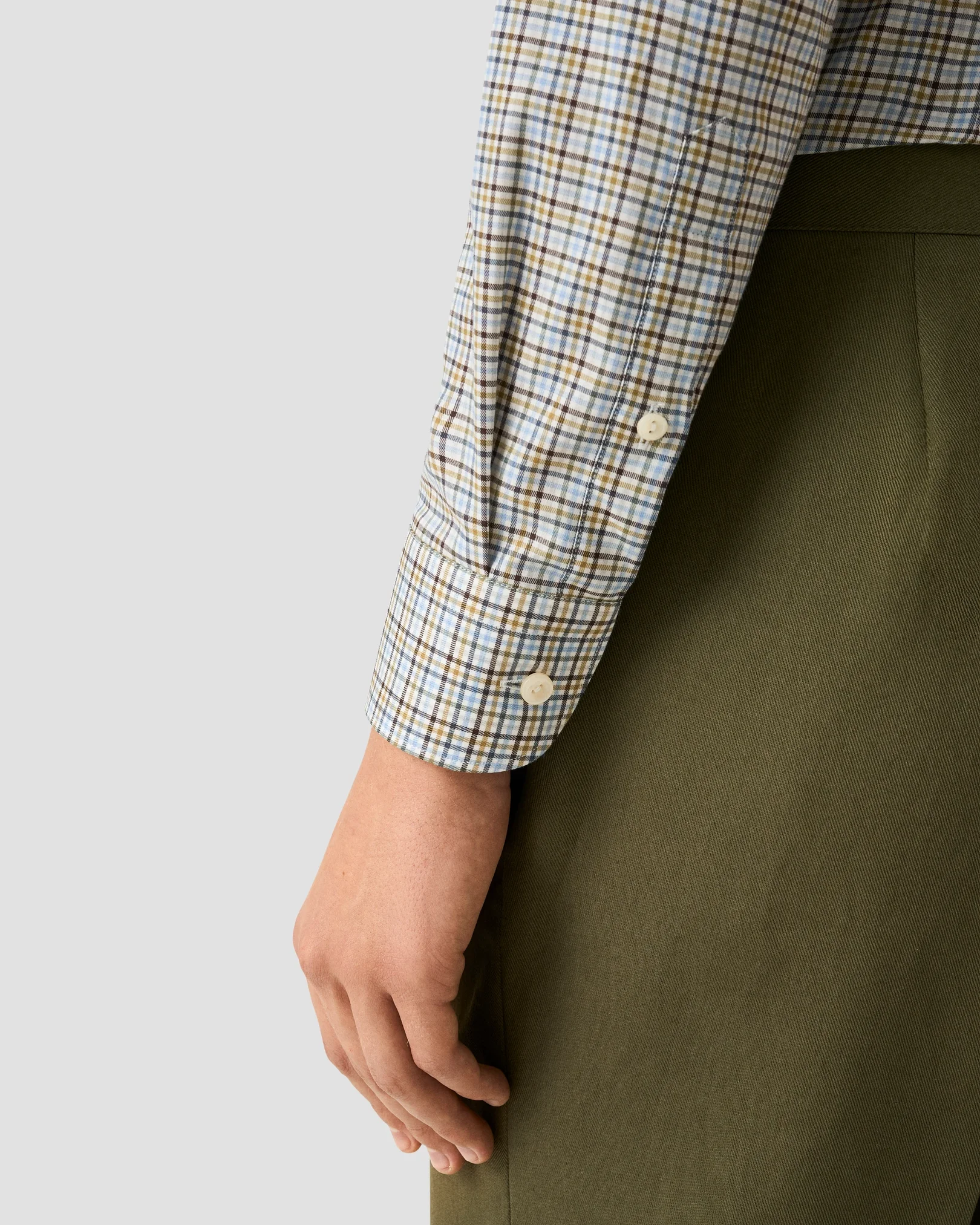 Eton - check signature flannel shirt