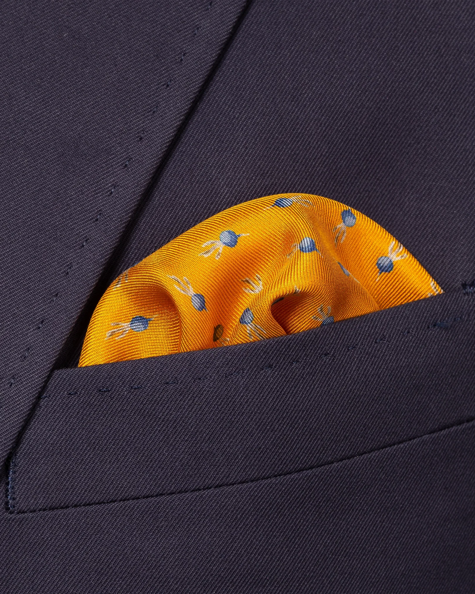 Eton - orange beat pocket square