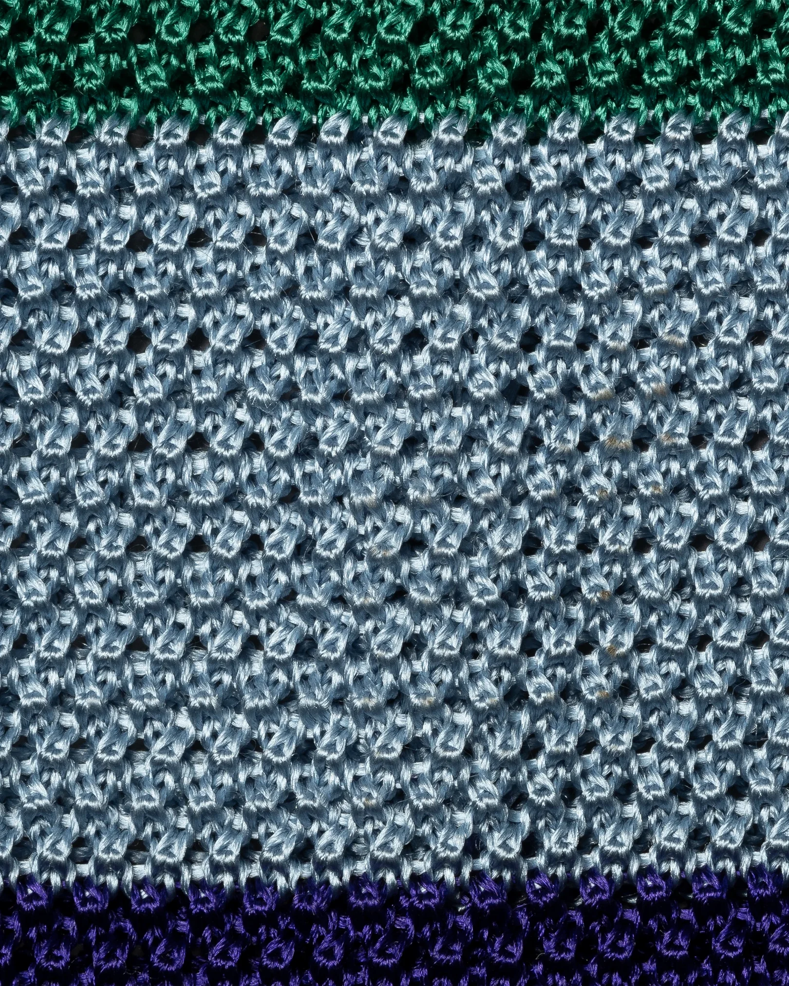 Eton - blue striped knit silk tie