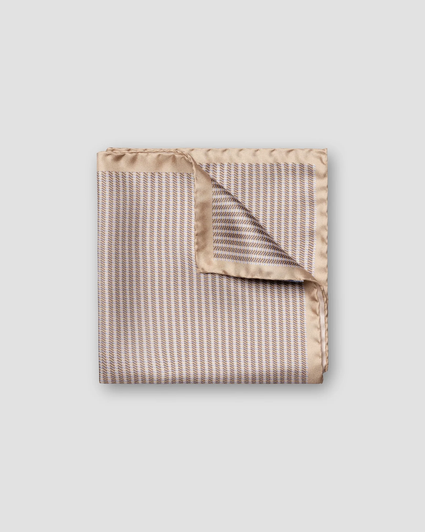 Seiden-Einstecktuch mit geometrischem Print