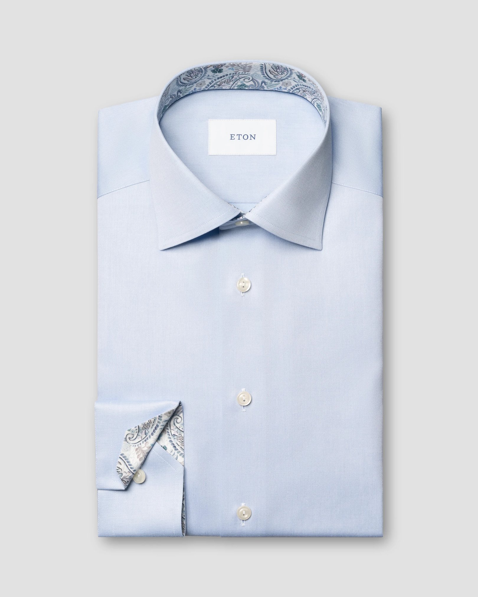 Eton - Solid Paisley Effect Shirt