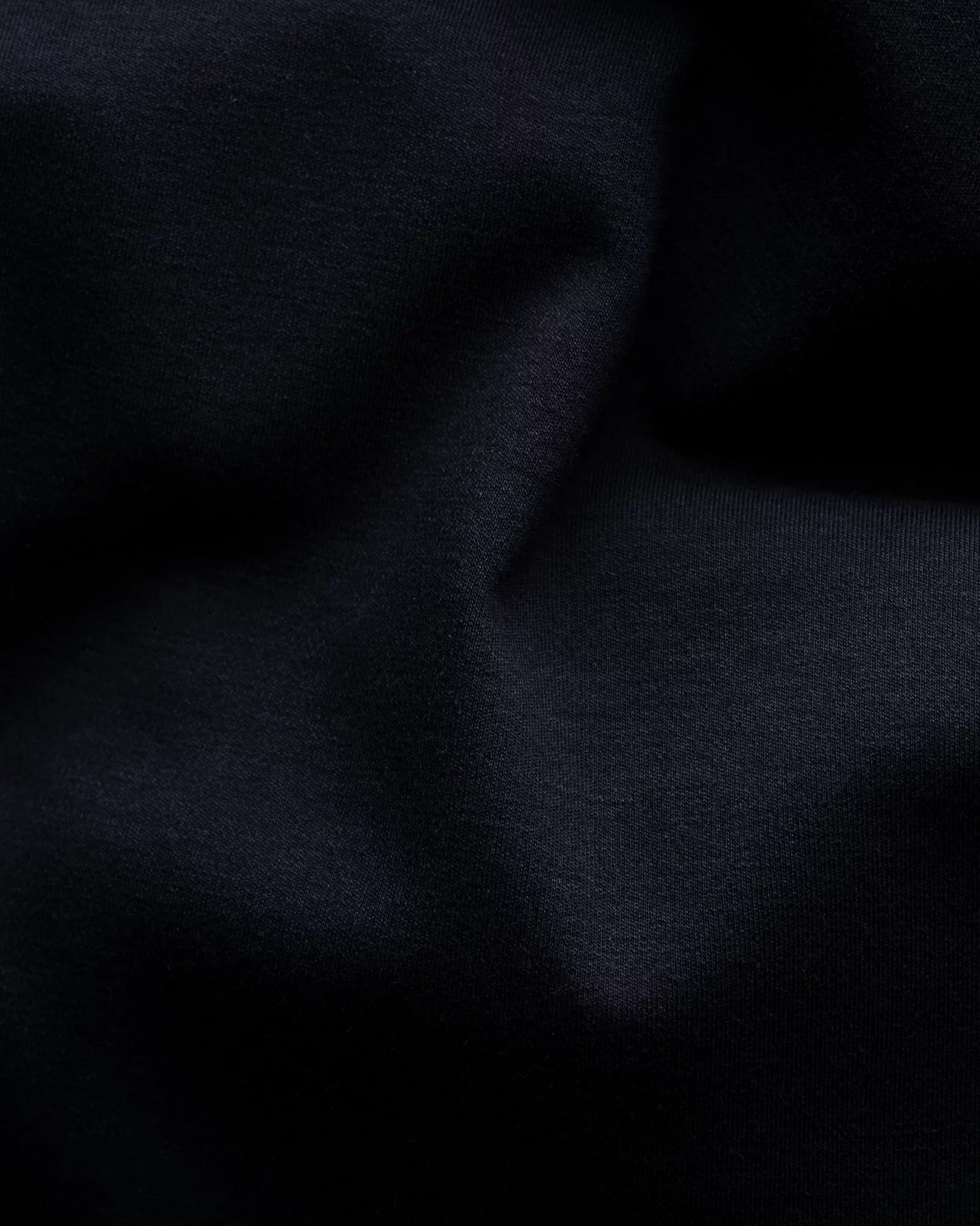 Eton - Navy blue Solid Cotton Four-Way Stretch Shirt