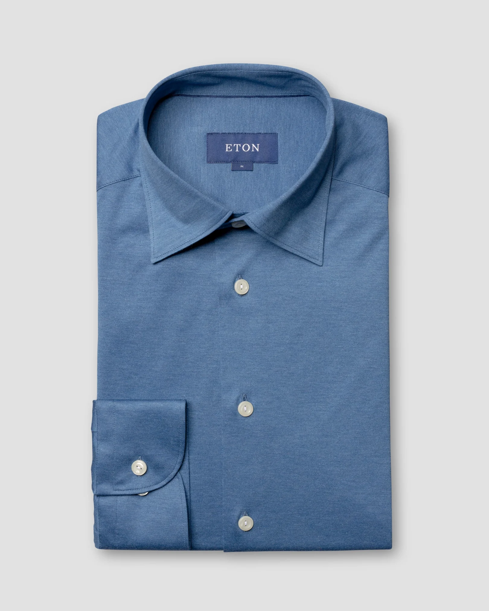 Eton - blue jersey shirt