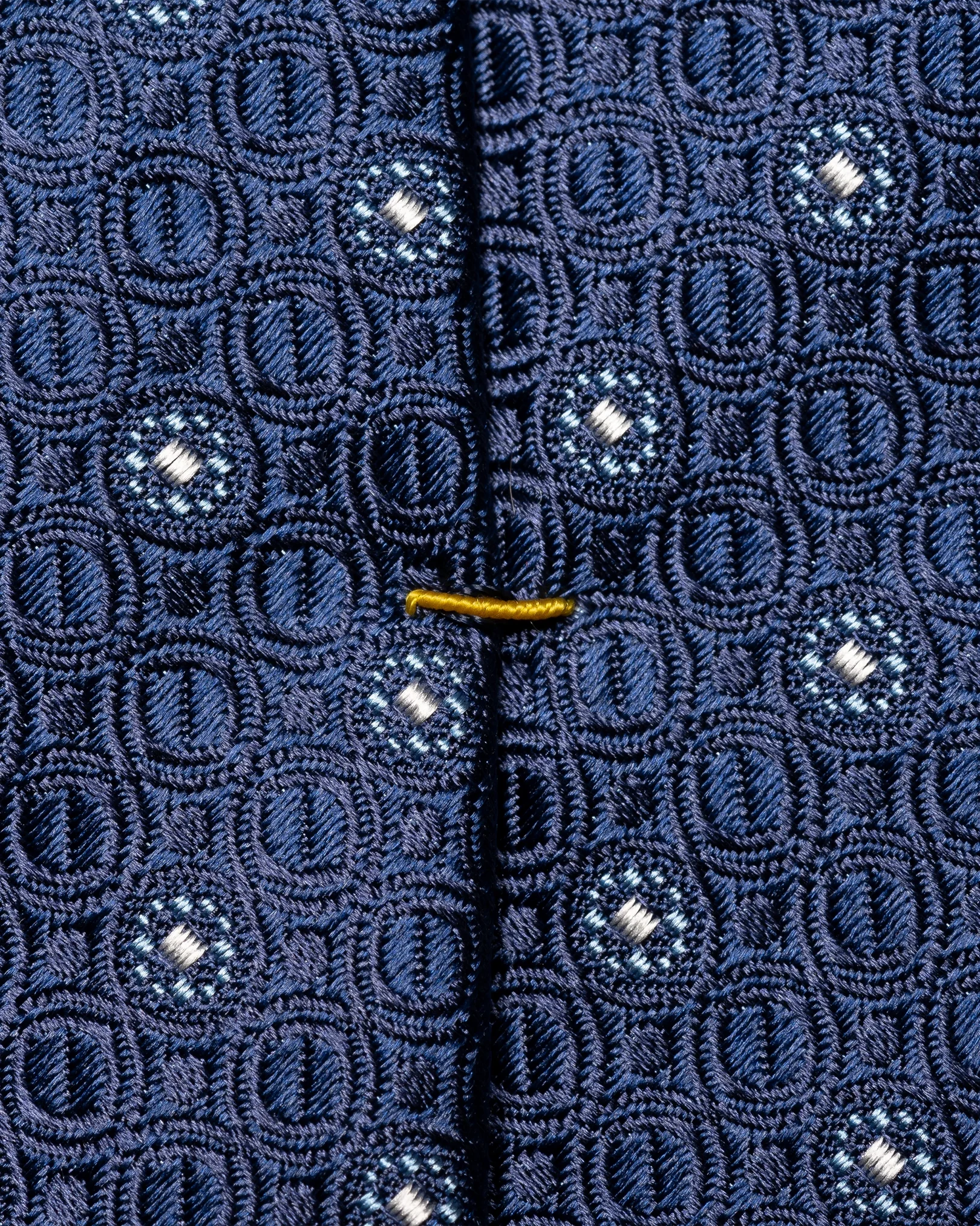Eton - navy blue floral pattern tie