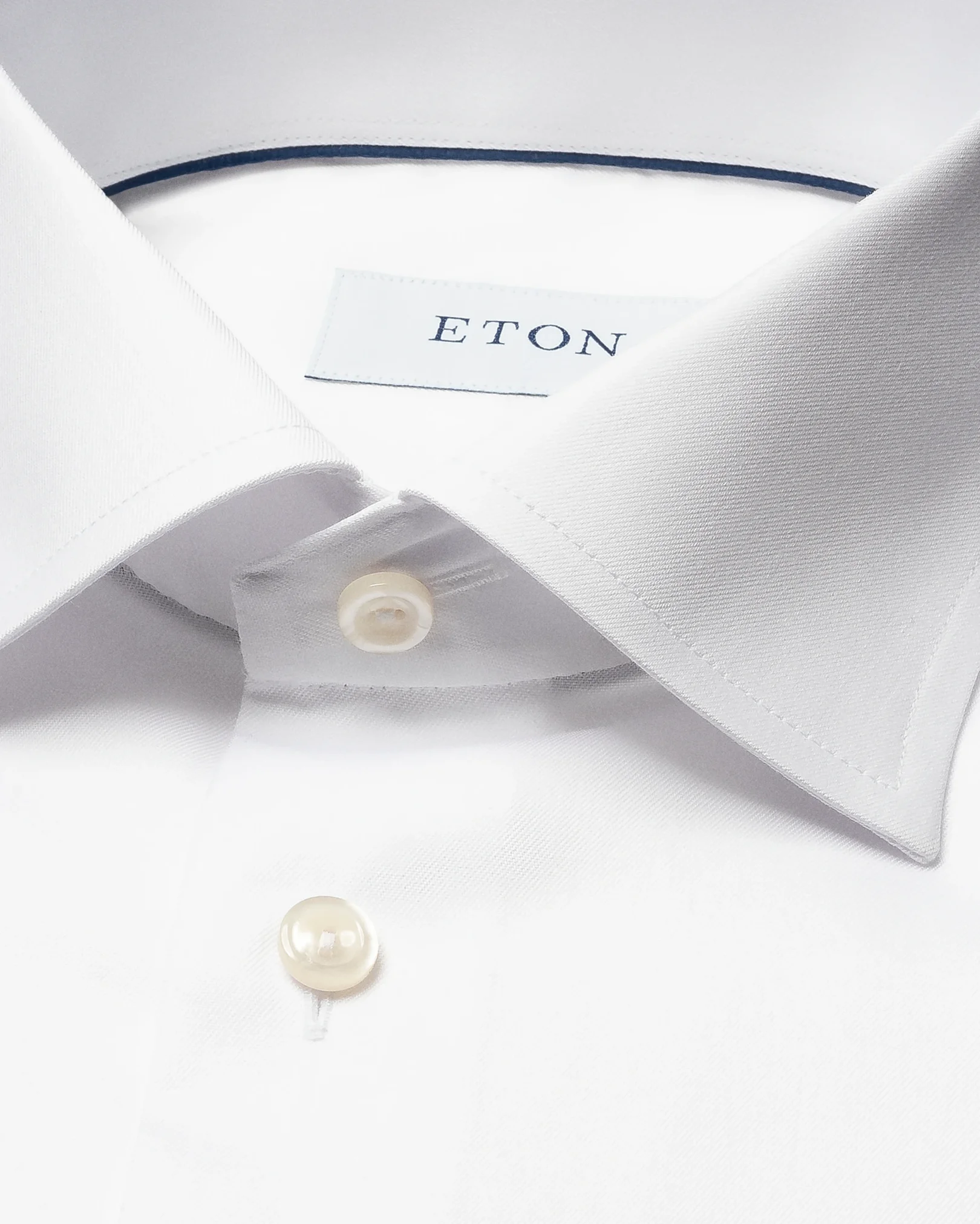 Eton - Weißes Signature-Twill-Hemd mit Umschlagmanschetten