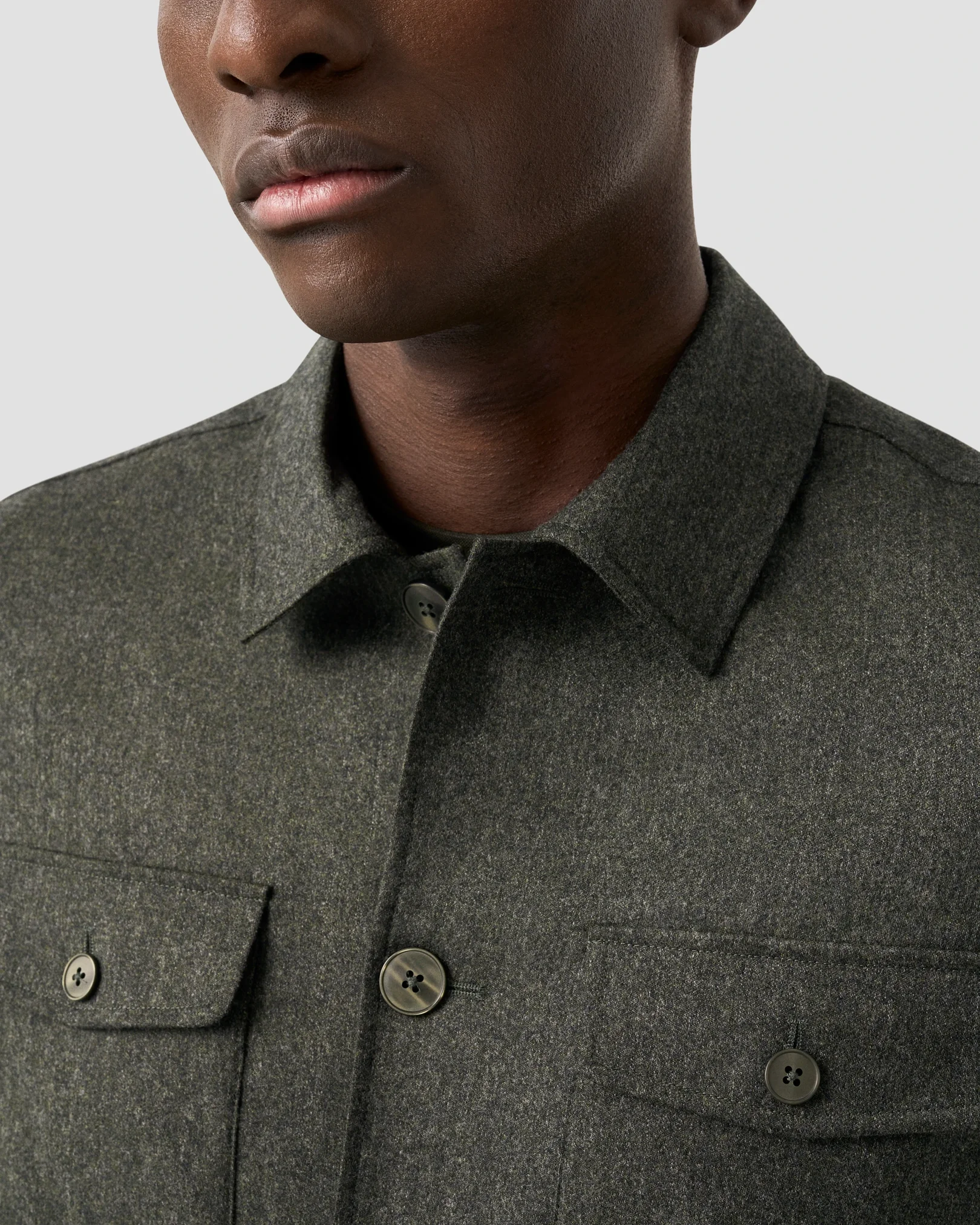 Eton - active wool four pocket overshirt 258