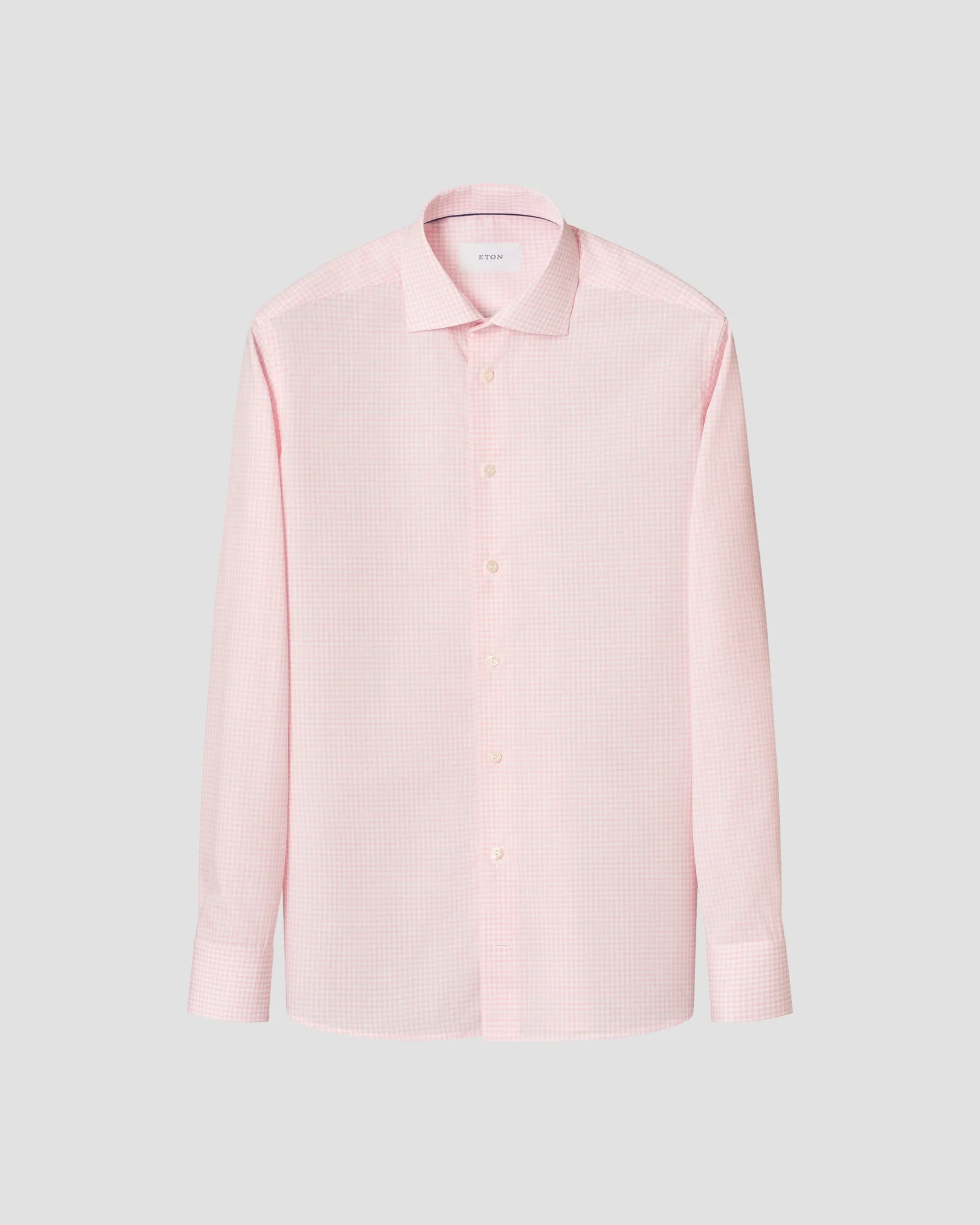 Eton - fine check poplin shirt 260