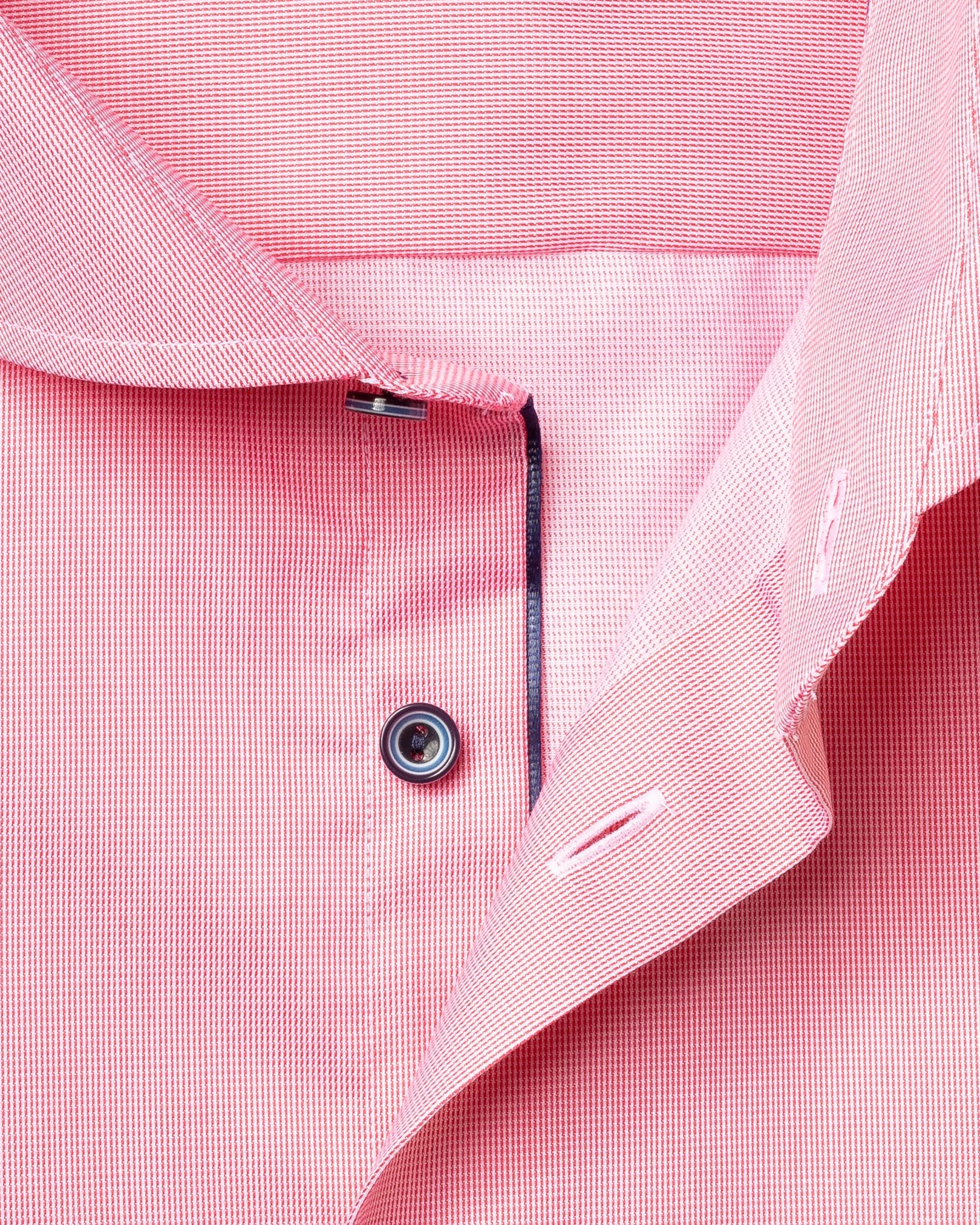 Eton - pastel red shirt extreme cut away