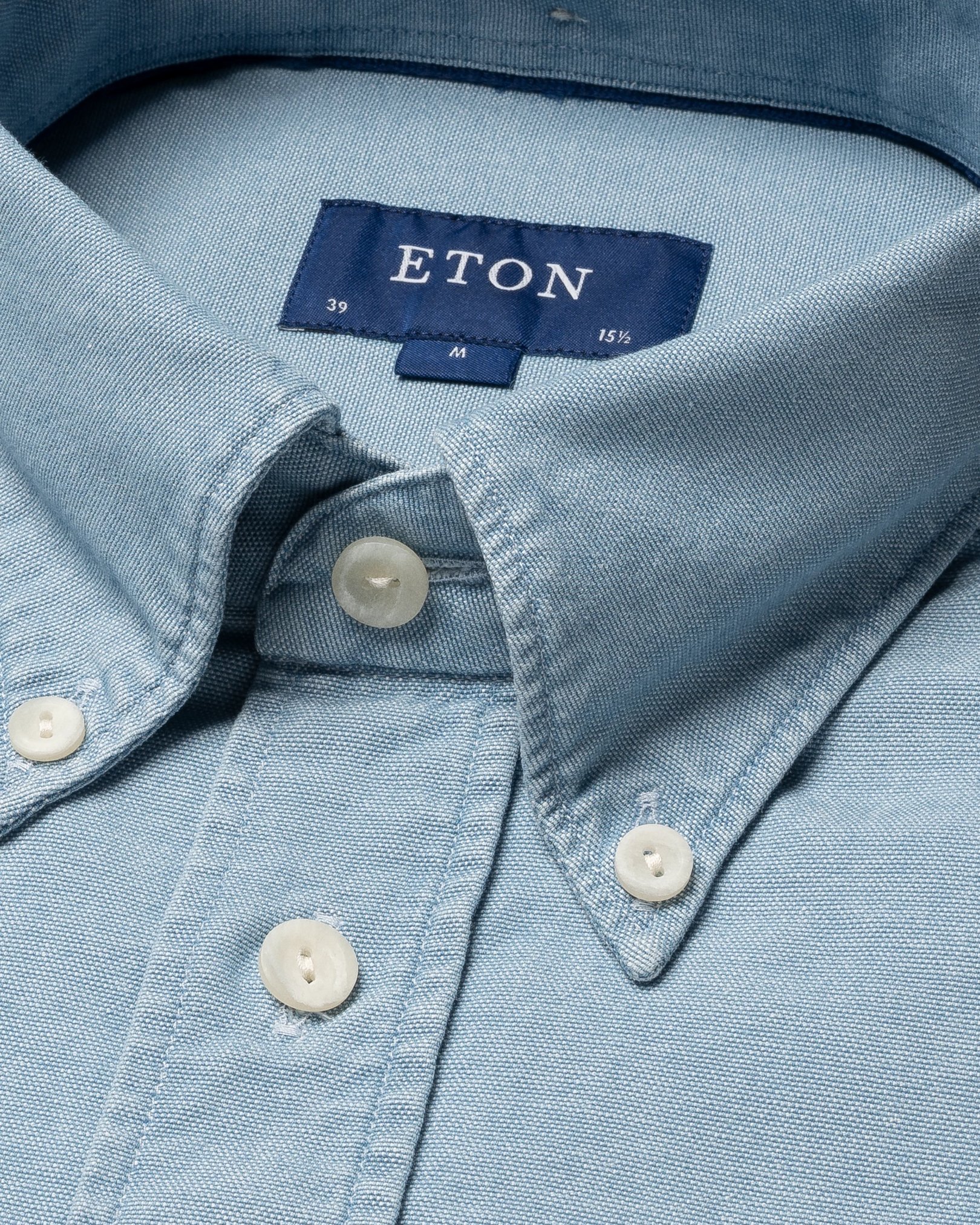Eton - mid blue signature oxford shirt