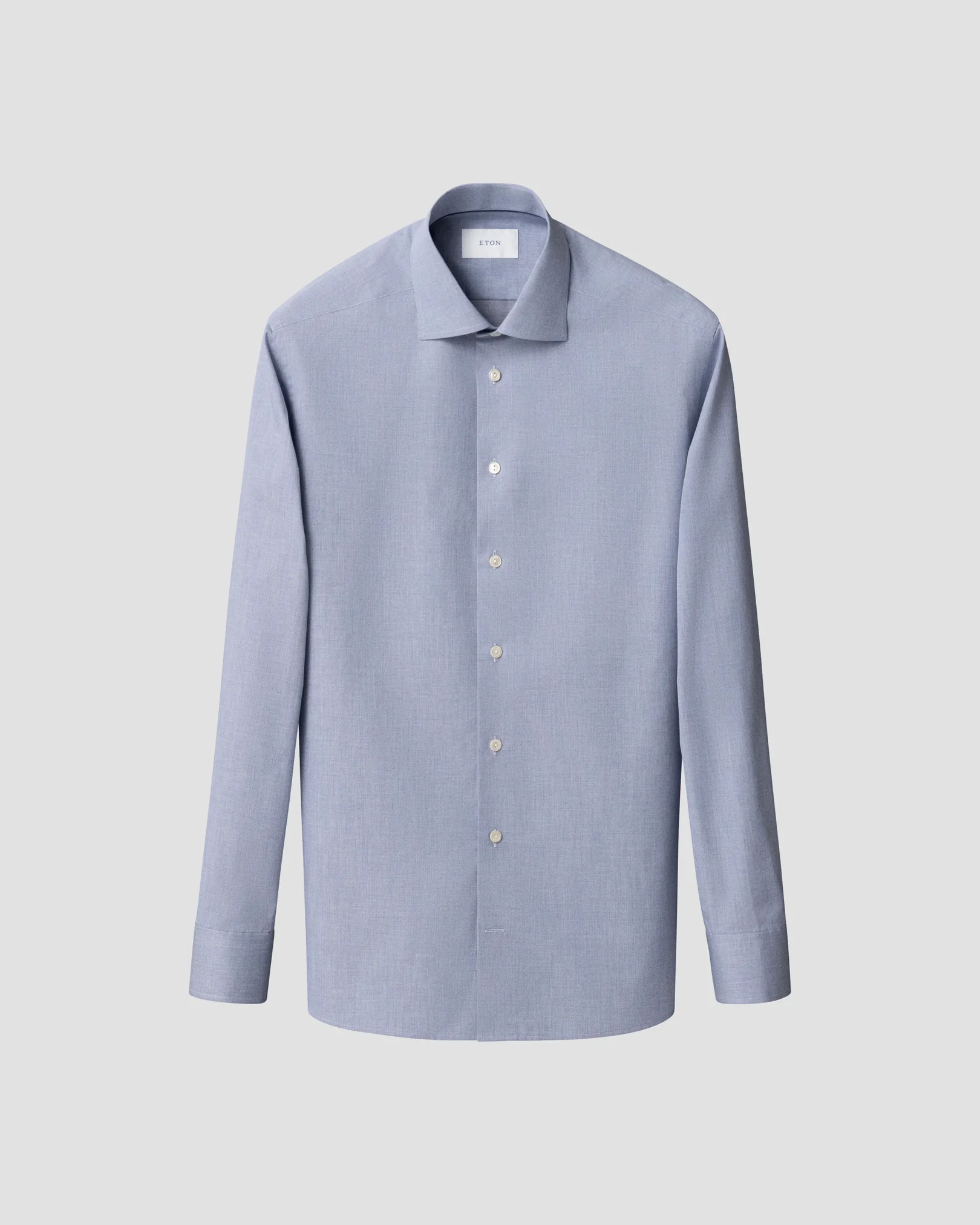 Eton - dark blue solid fine twill shirt
