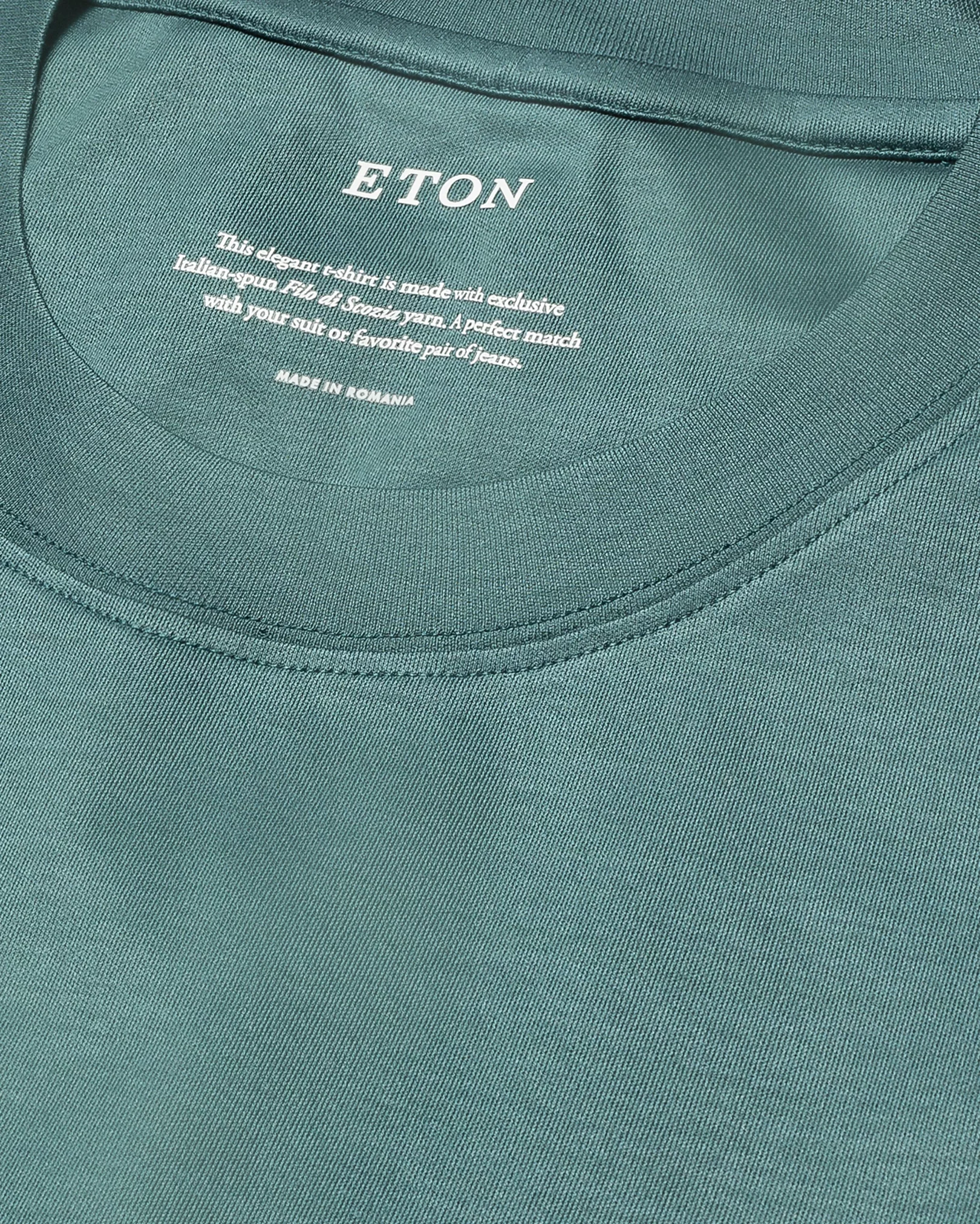 Green Filo di Scozia T-Shirt - Eton