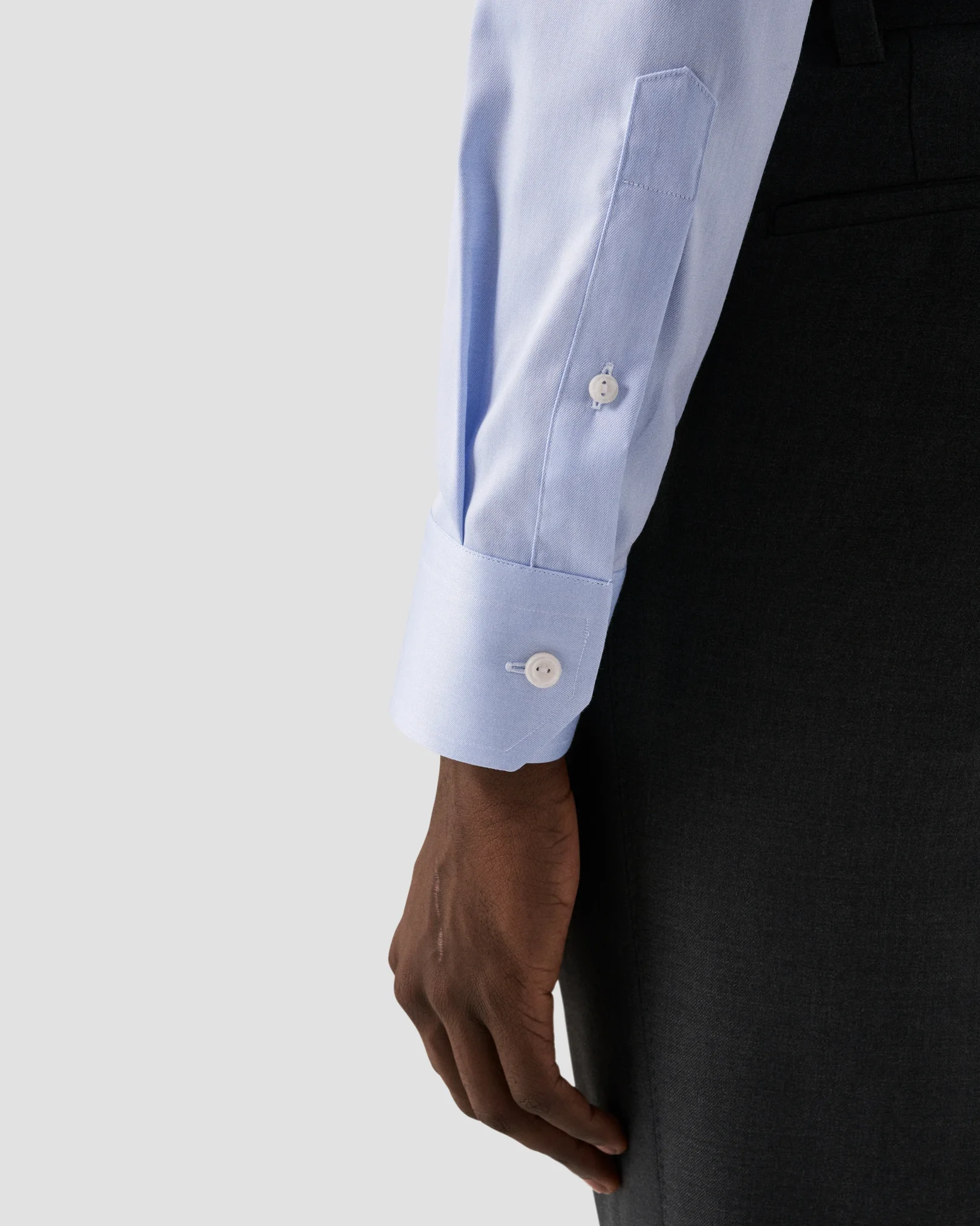 Eton - light blue shirt signature twill and extreme cut away