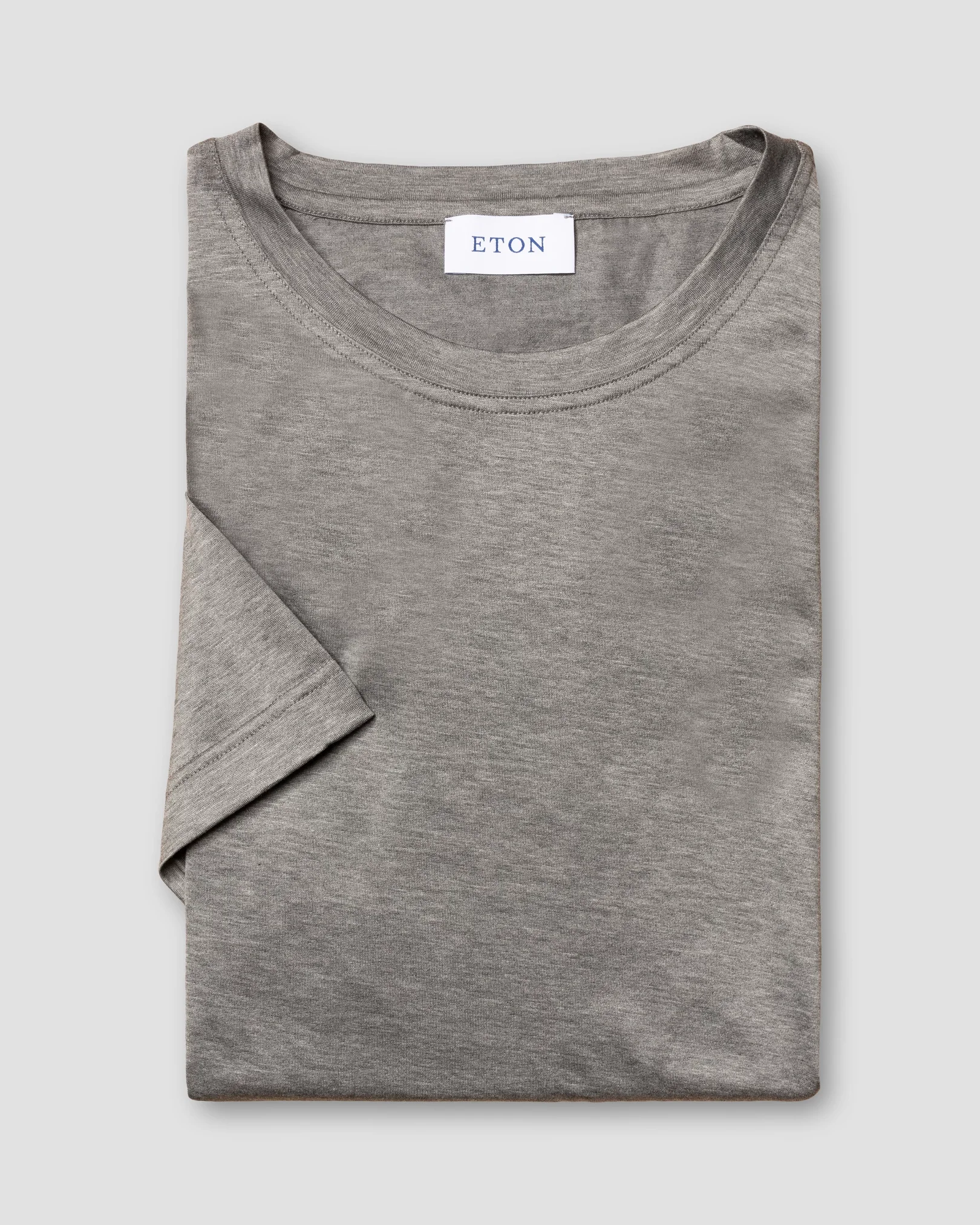 Eton - grey filo di scozia cotton t shirt