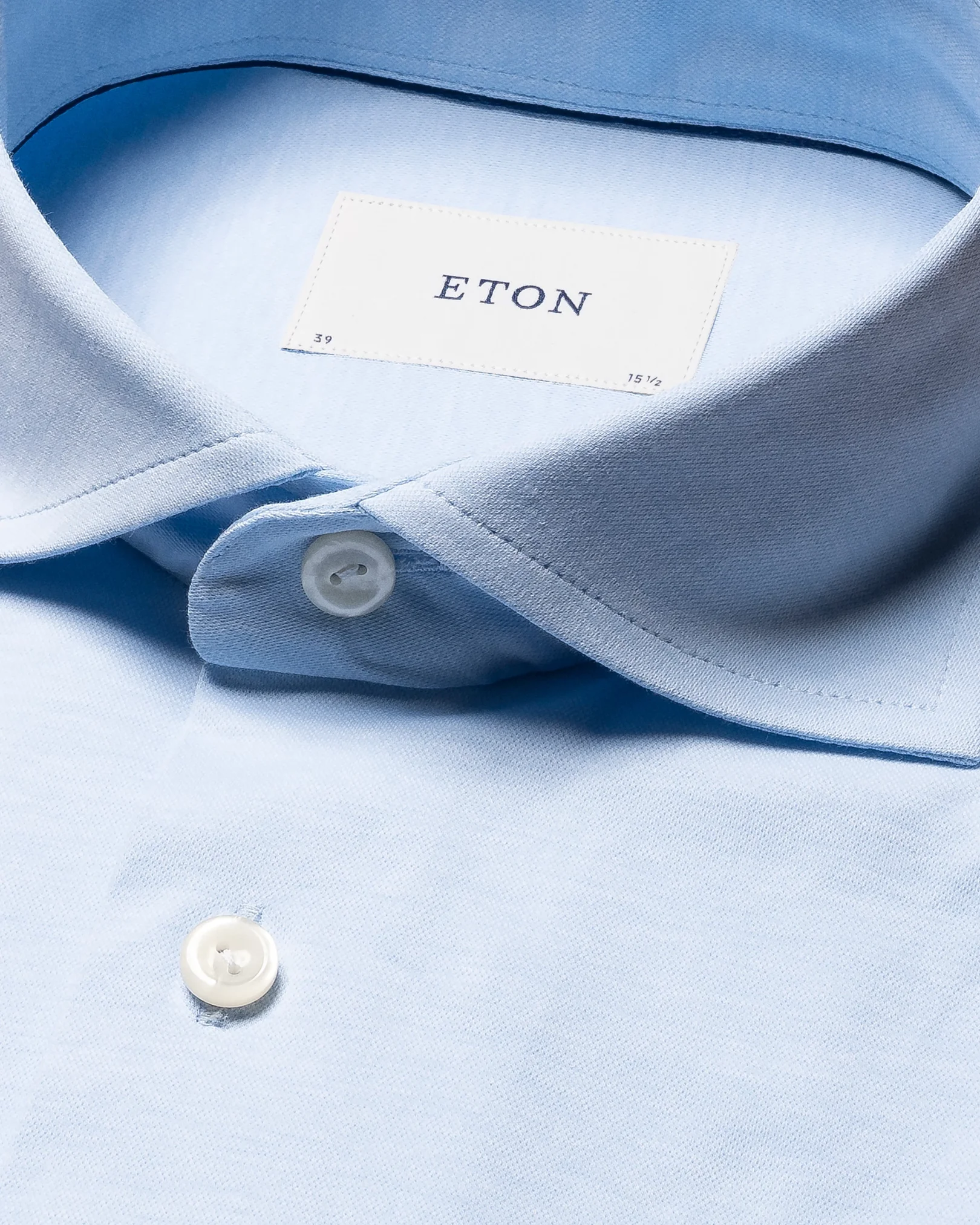 Light blue Semi Solid Cotton Four-Way Stretch Shirt