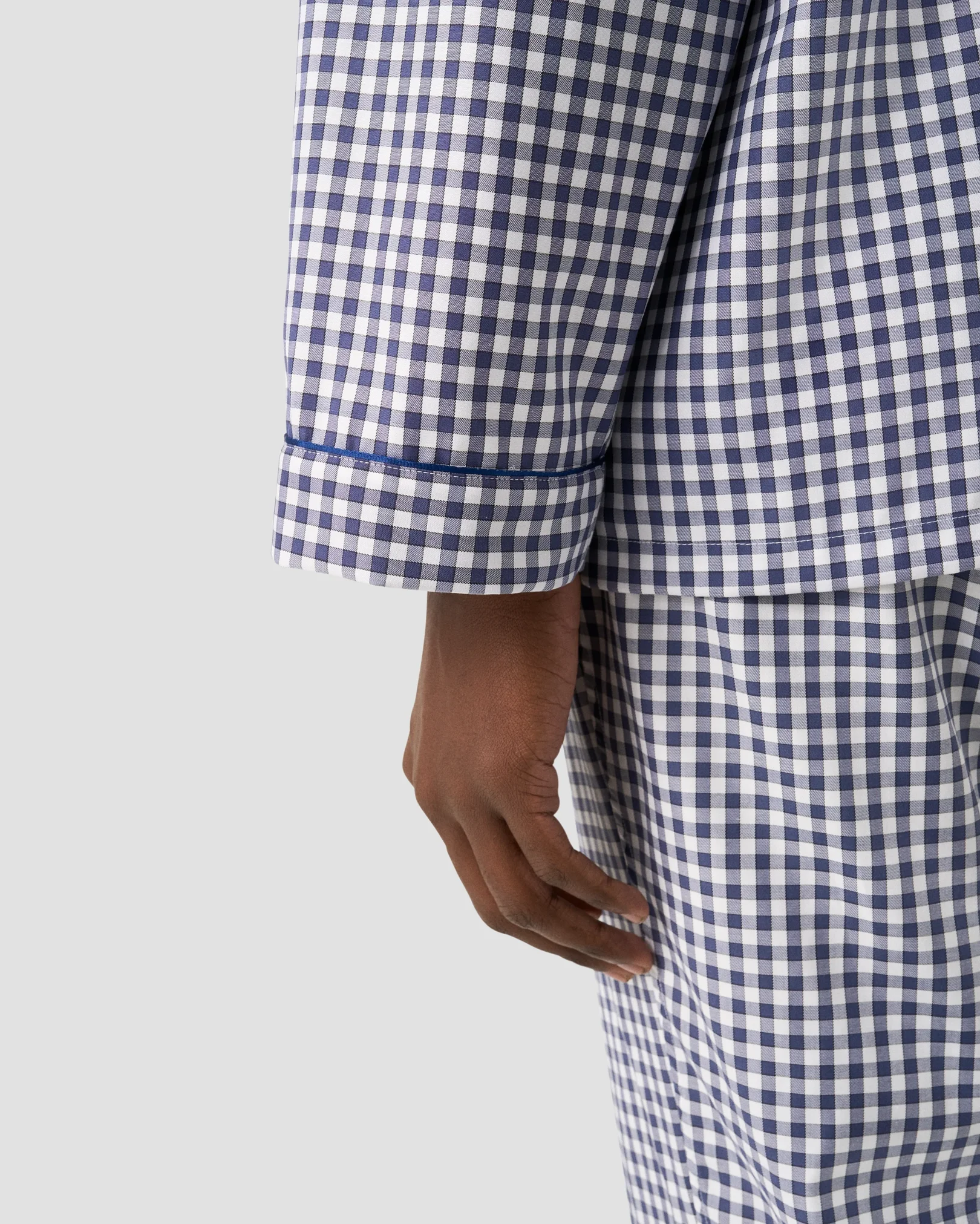 Eton - checked pyjama set navy blue