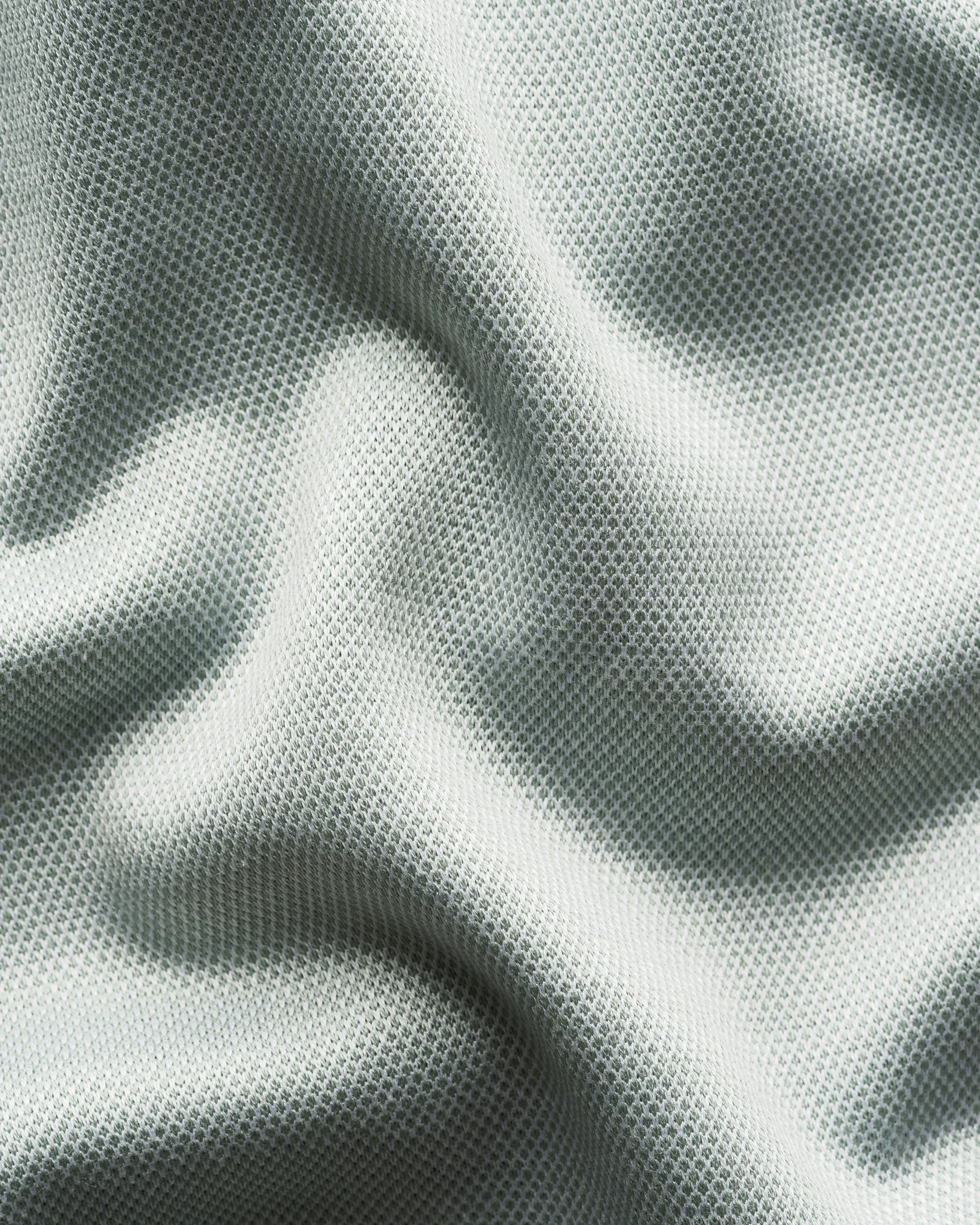 Eton - mid green jaquard filo di scozia polo shirt