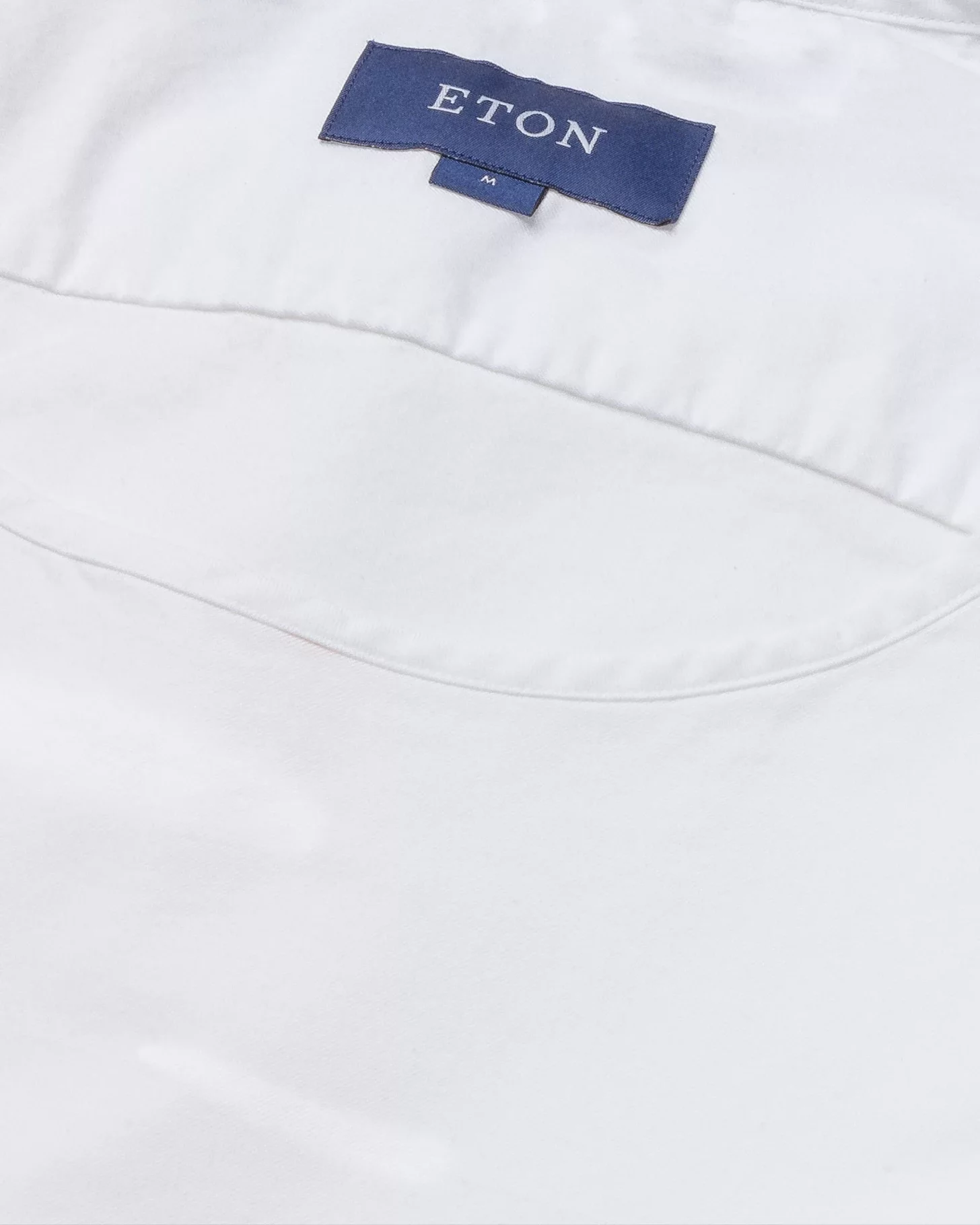 Eton - white t shirt in woven twill